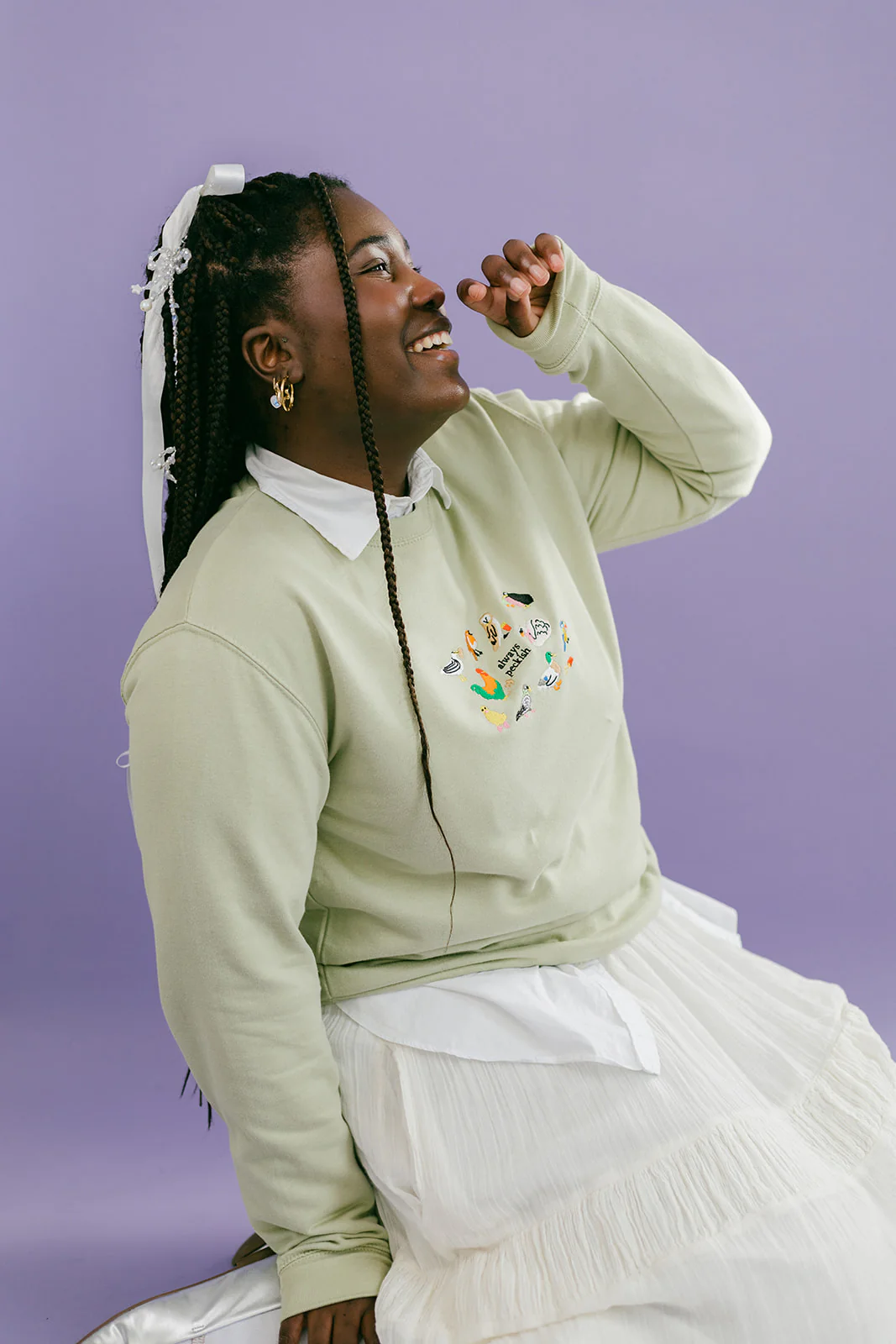 Always Peckish Embroidered Sweatshirt - Image 13