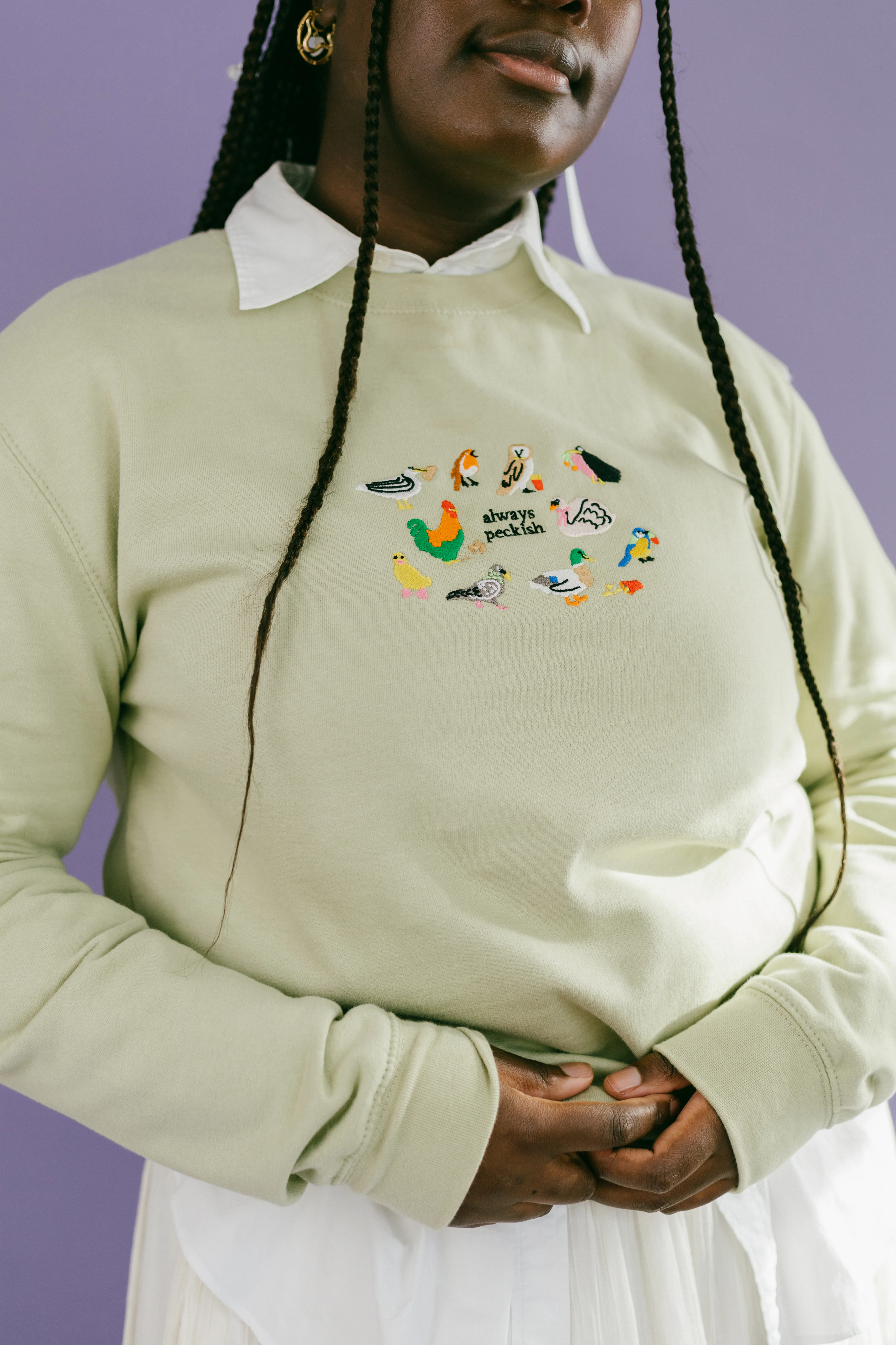 Always Peckish Embroidered Sweatshirt - Image 6
