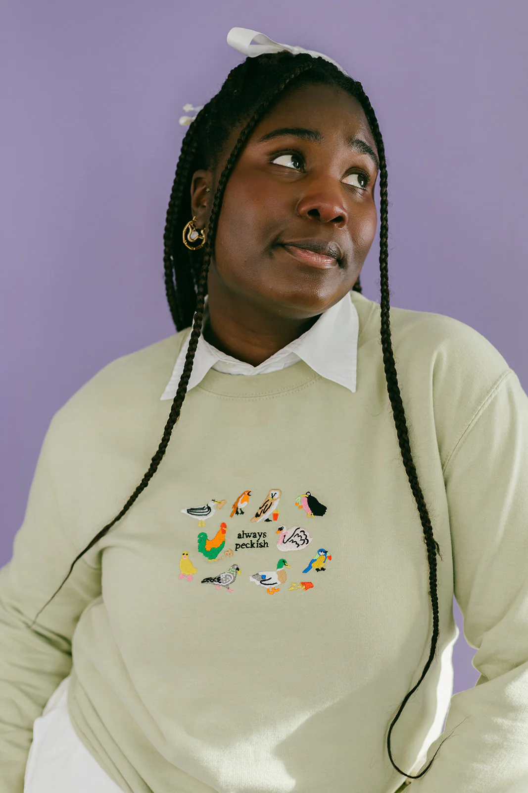 Always Peckish Embroidered Sweatshirt - Image 9