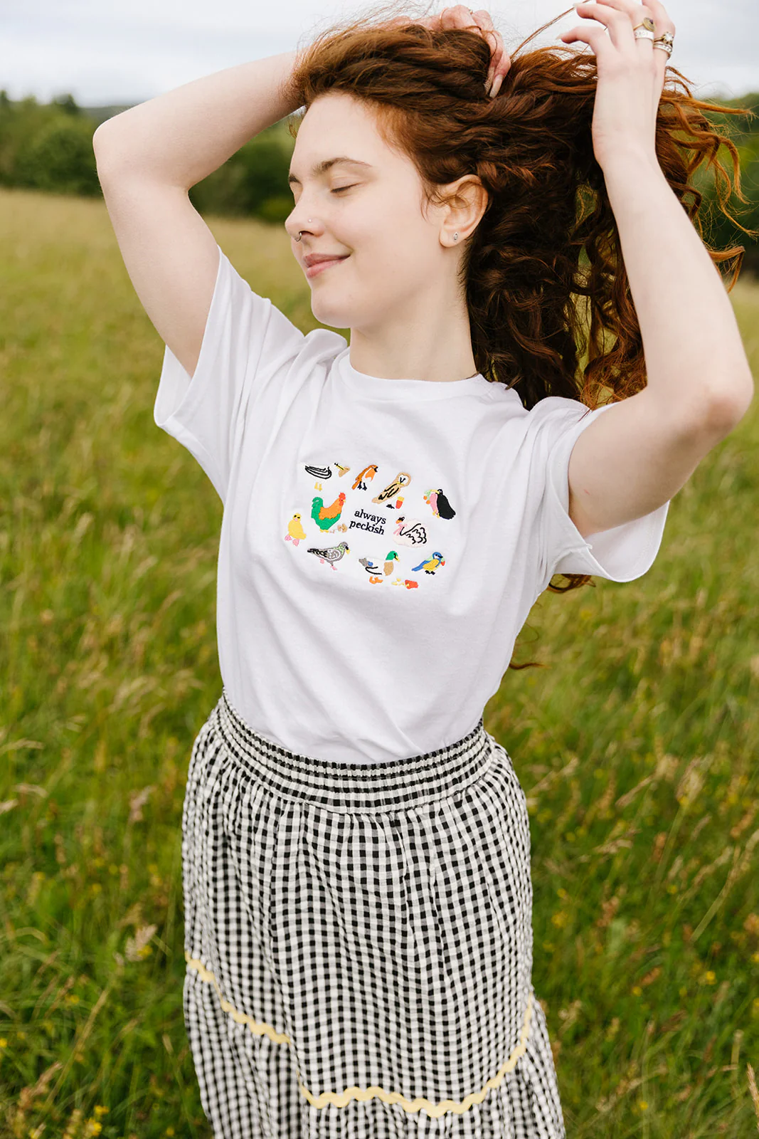 Always Peckish Embroidered T-Shirt - Image 3