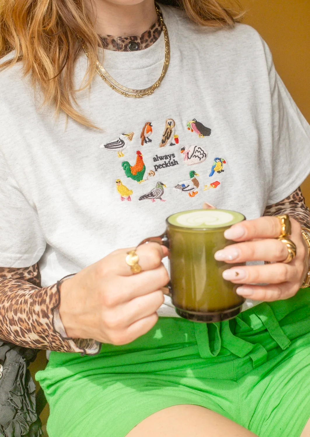 Always Peckish Embroidered T-Shirt - Image 4