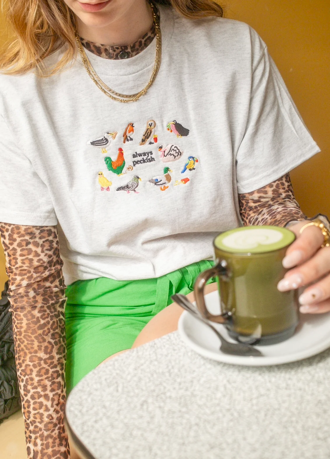 Always Peckish Embroidered T-Shirt - Image 8