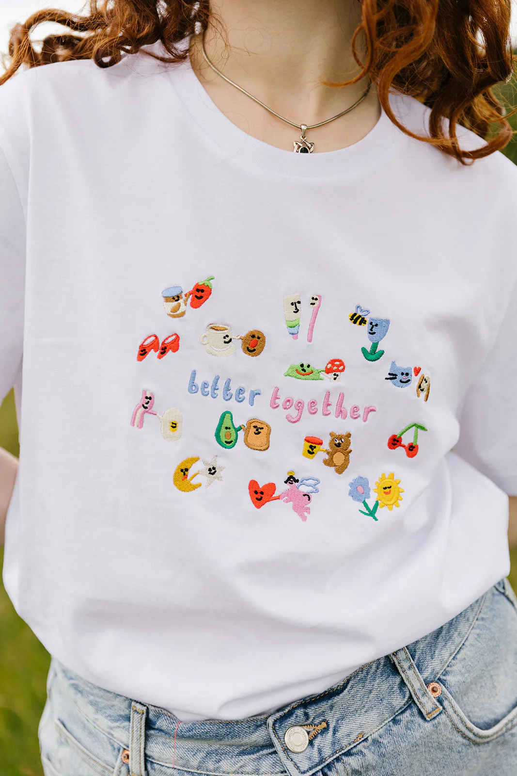 Better Together Embroidered Organic T-Shirt - Image 2