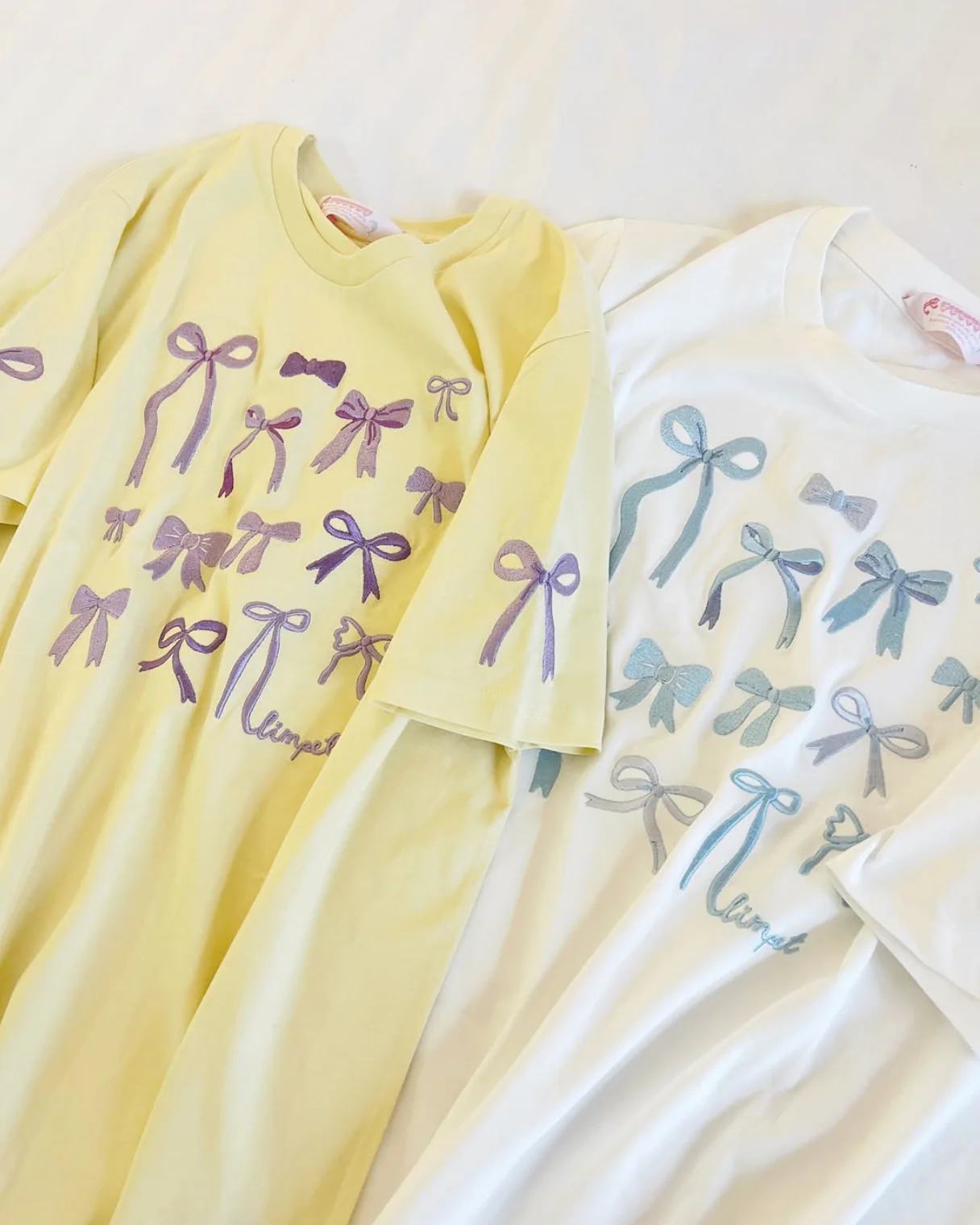 Bows Embroidered Organic T-Shirt - Image 12