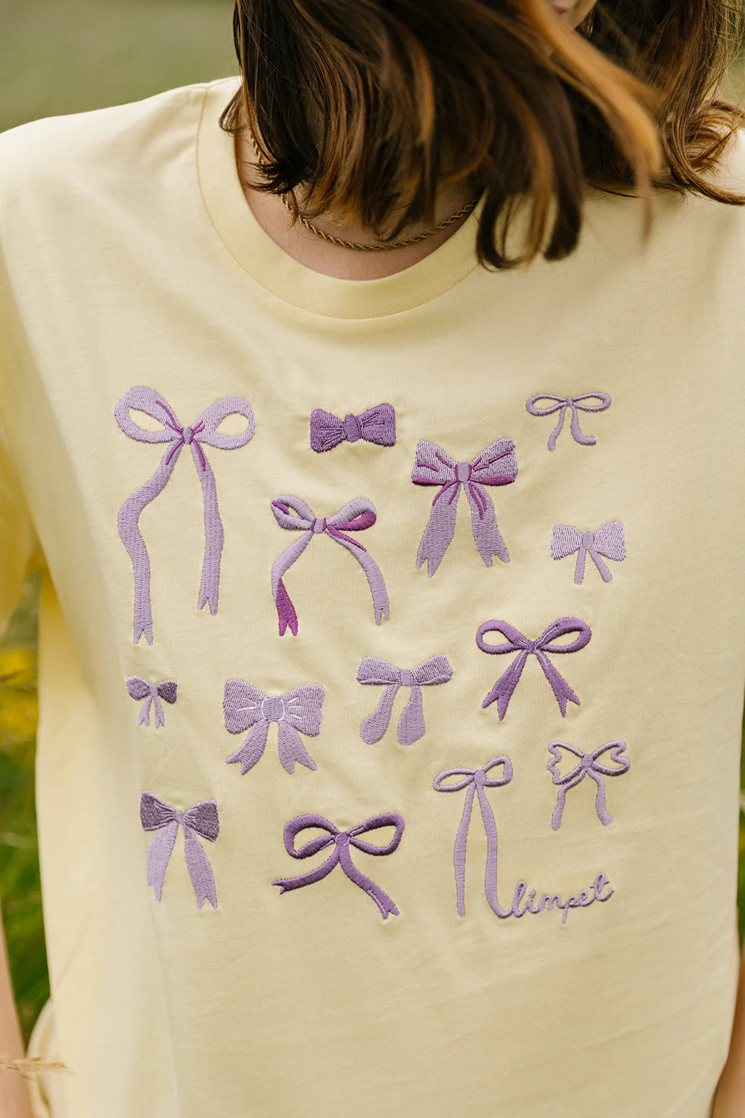 Bows Embroidered Organic T-Shirt - Image 6