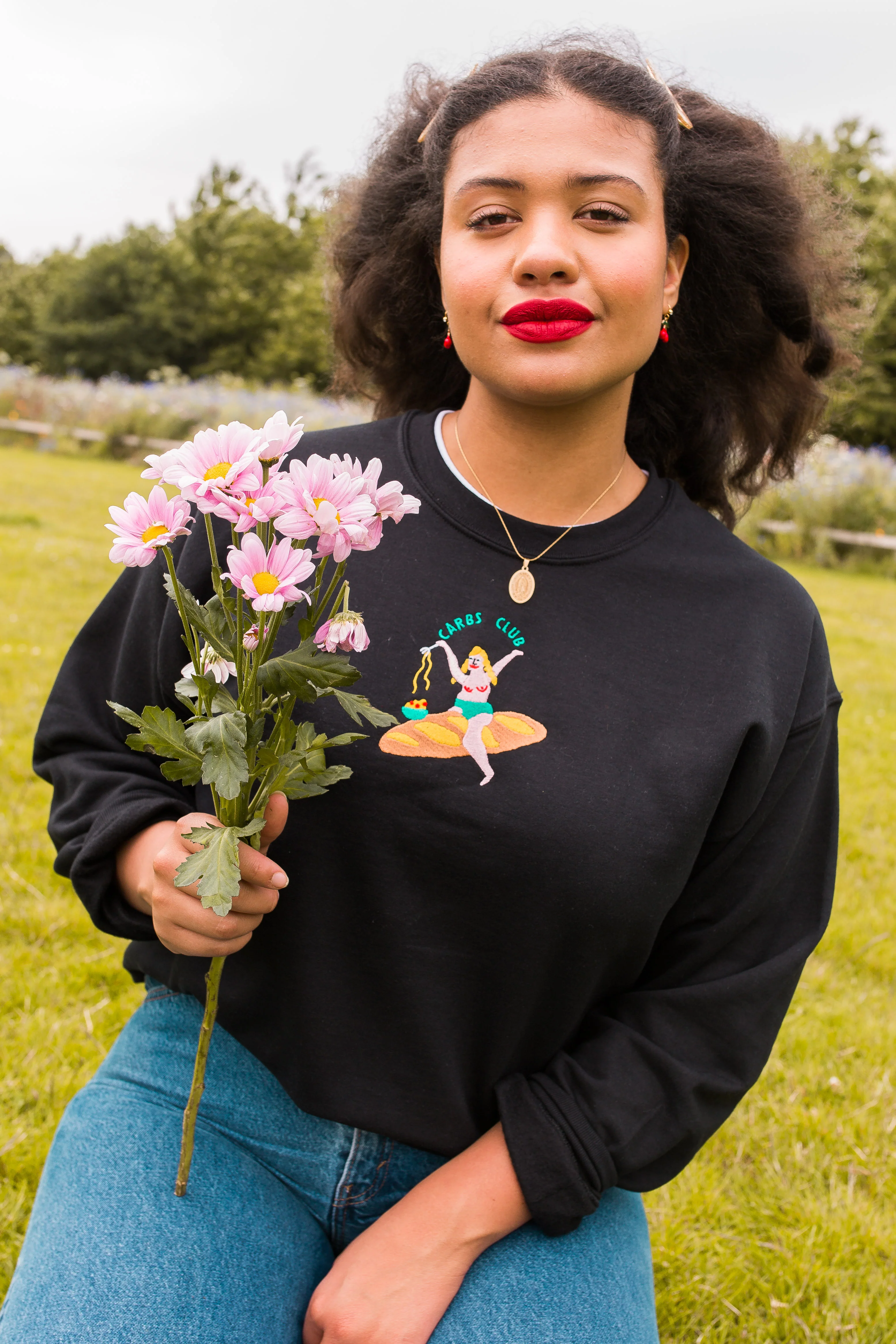 Carbs Club Embroidered Sweatshirt - Image 7