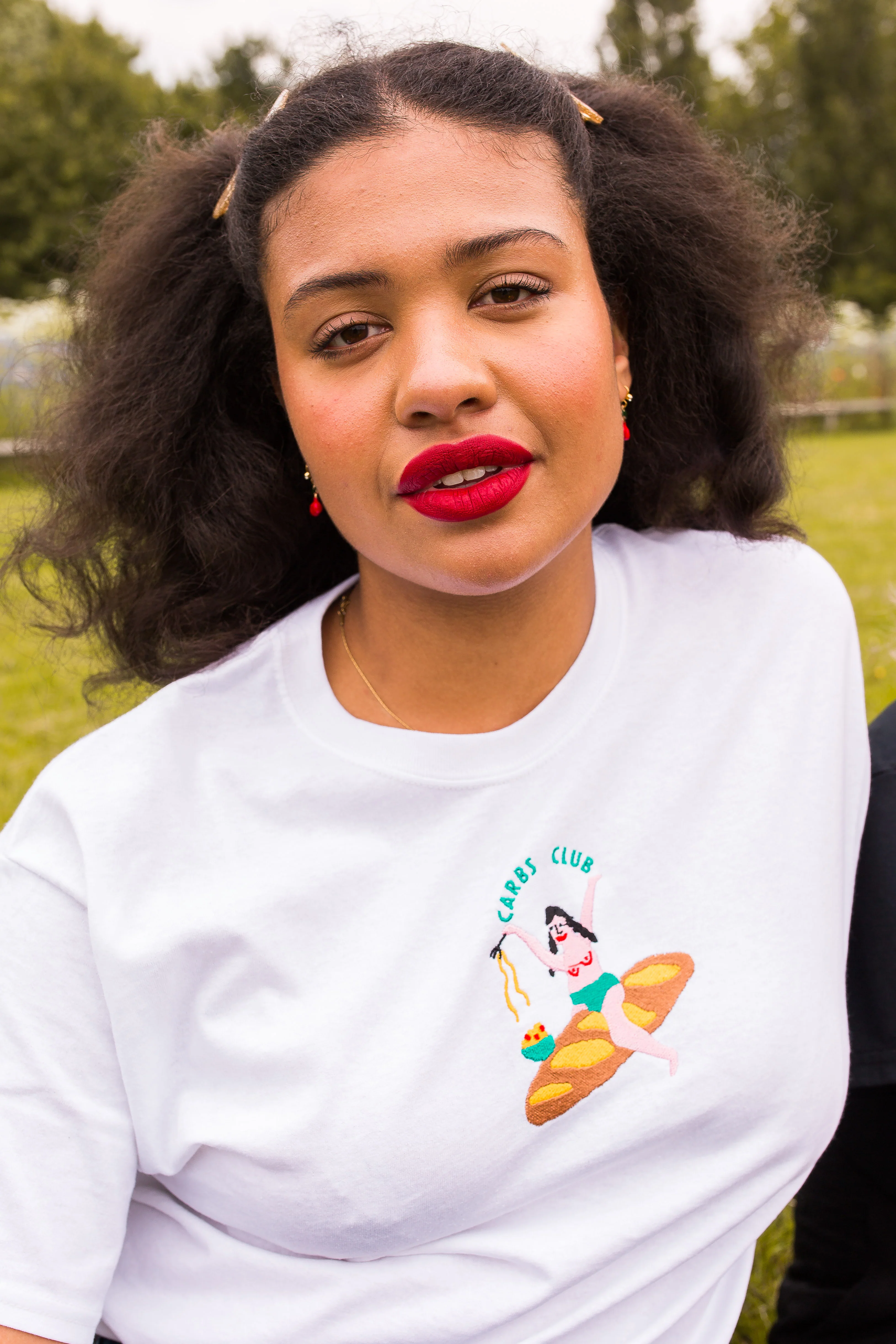 Carbs Club Embroidered T-Shirt - Image 5