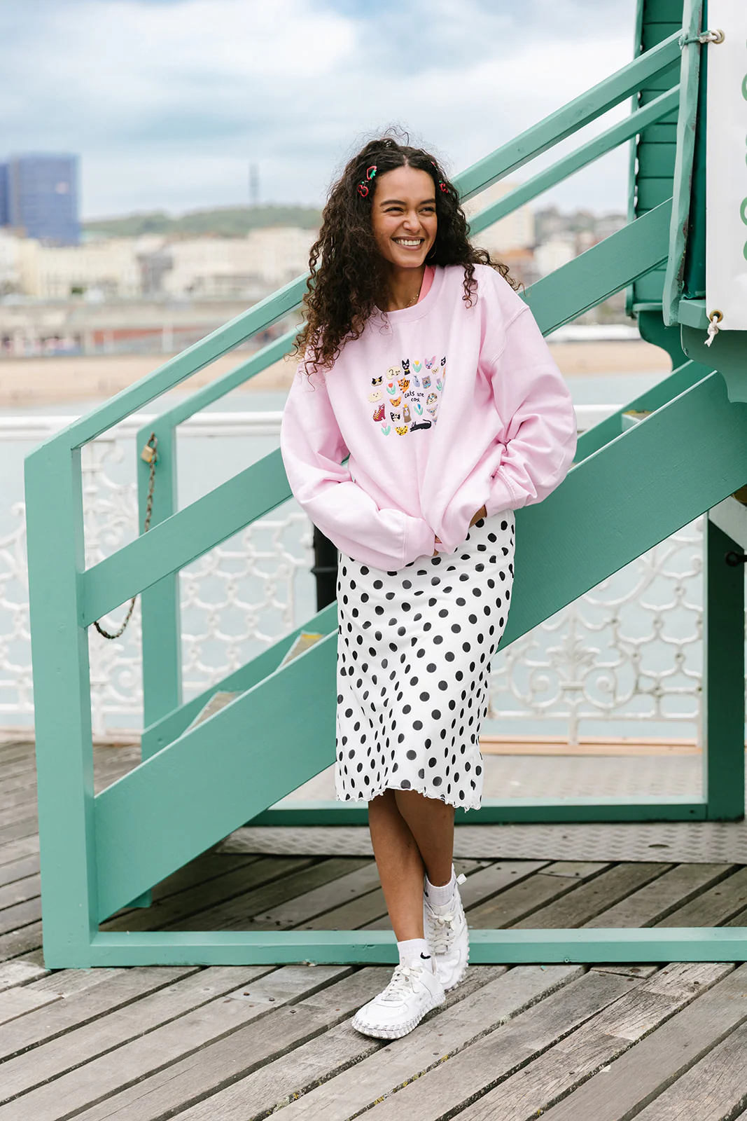 Cats Are Cool Embroidered Sweatshirt - Image 9