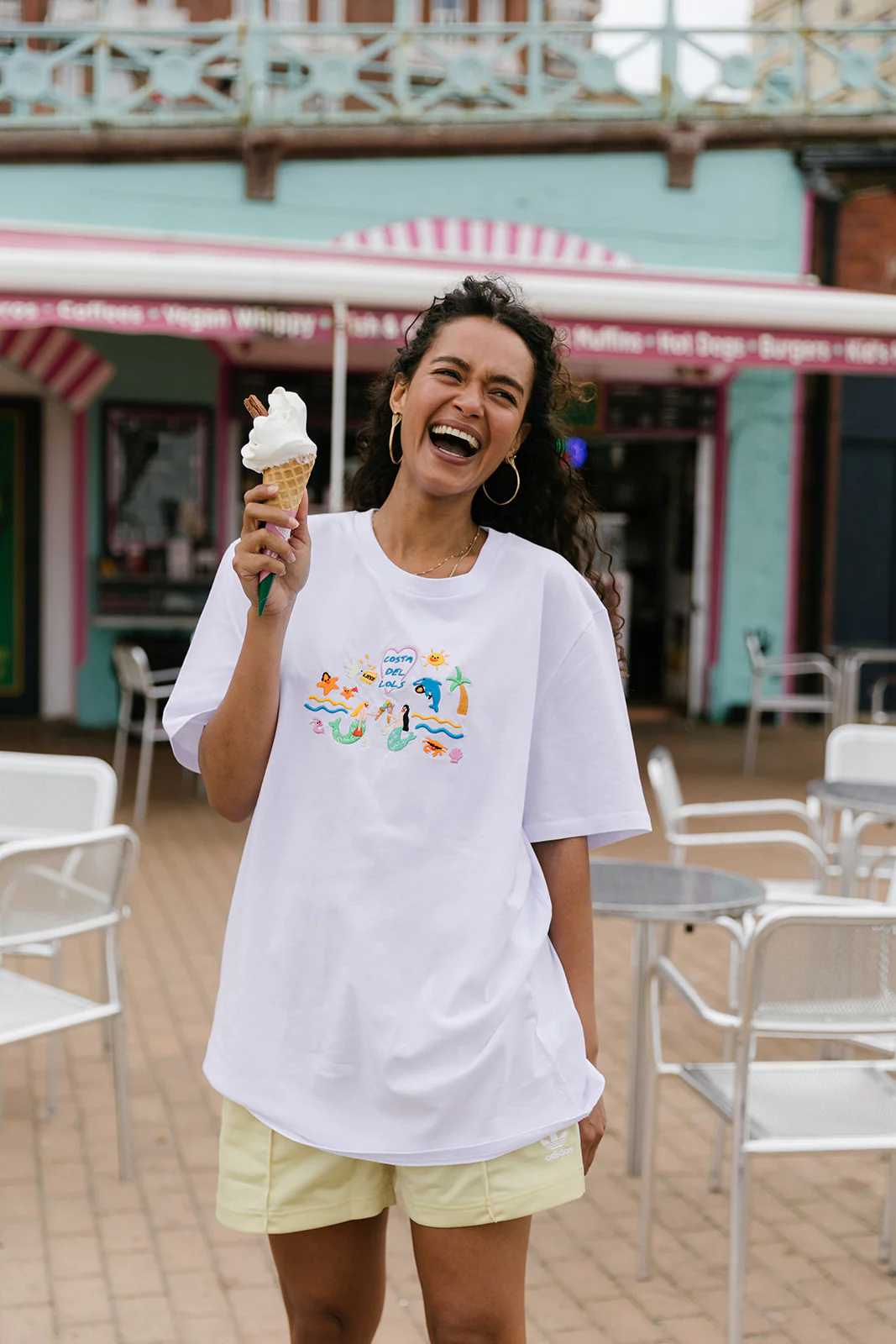Costa Del Lols Embroidered Organic T-Shirt - Image 11
