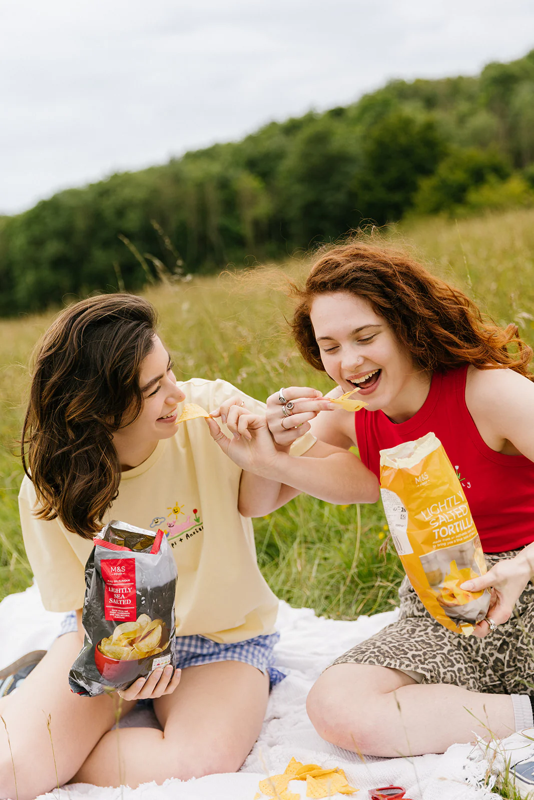 Crisps & Anxiety Embroidered Organic T-Shirt - Image 11
