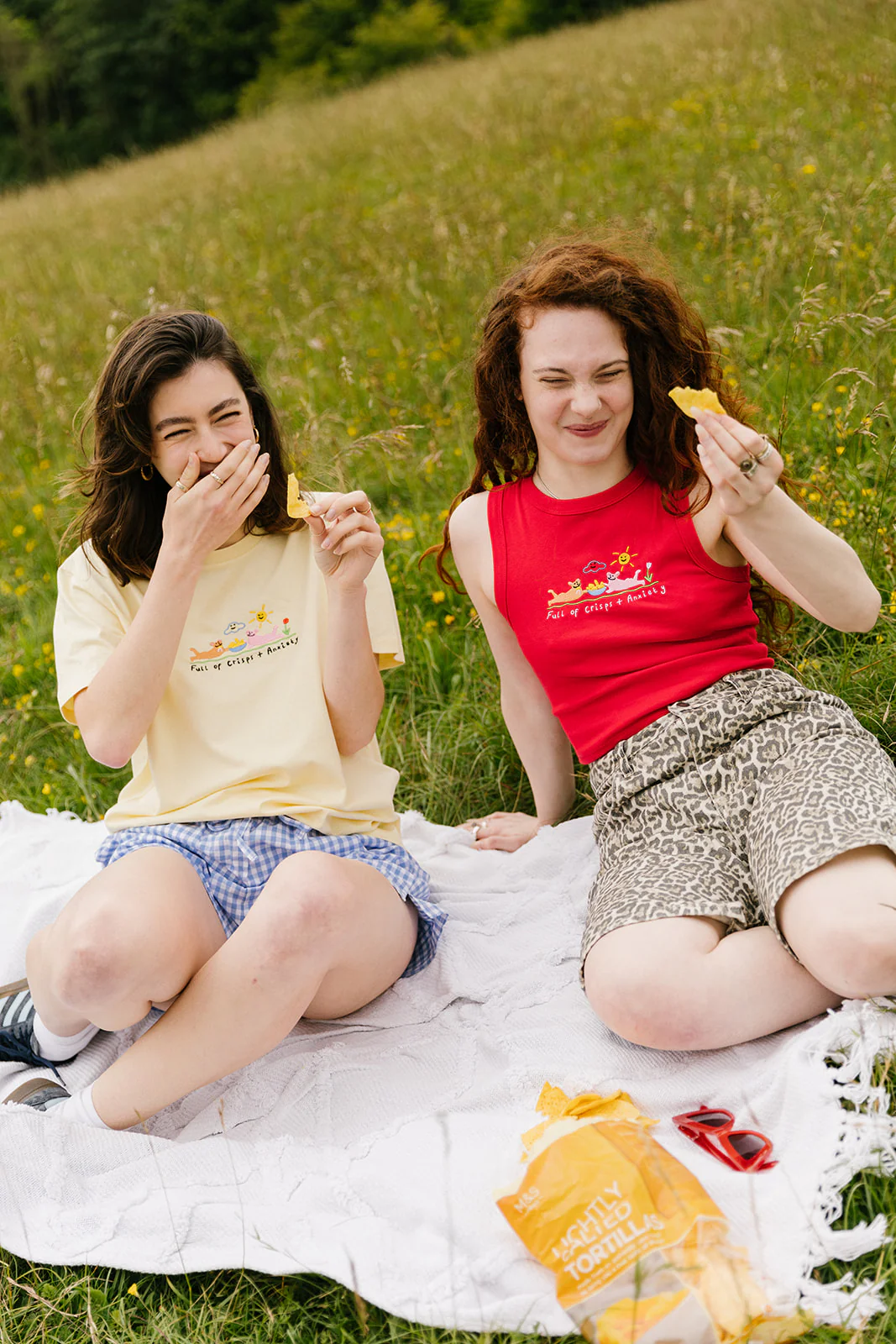 Crisps & Anxiety Embroidered Organic T-Shirt - Image 15