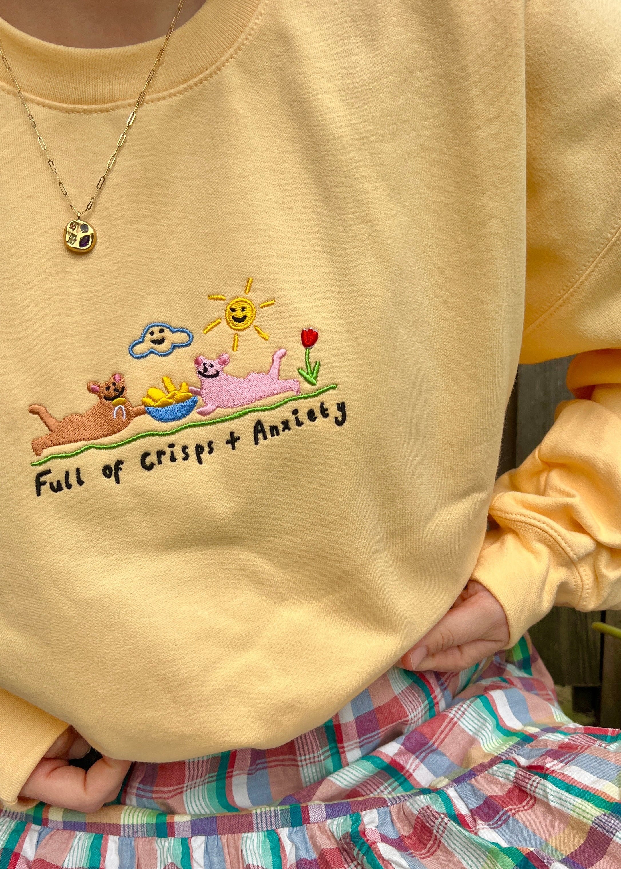 Crisps & Anxiety Oversized Sweatshirt - Image 5