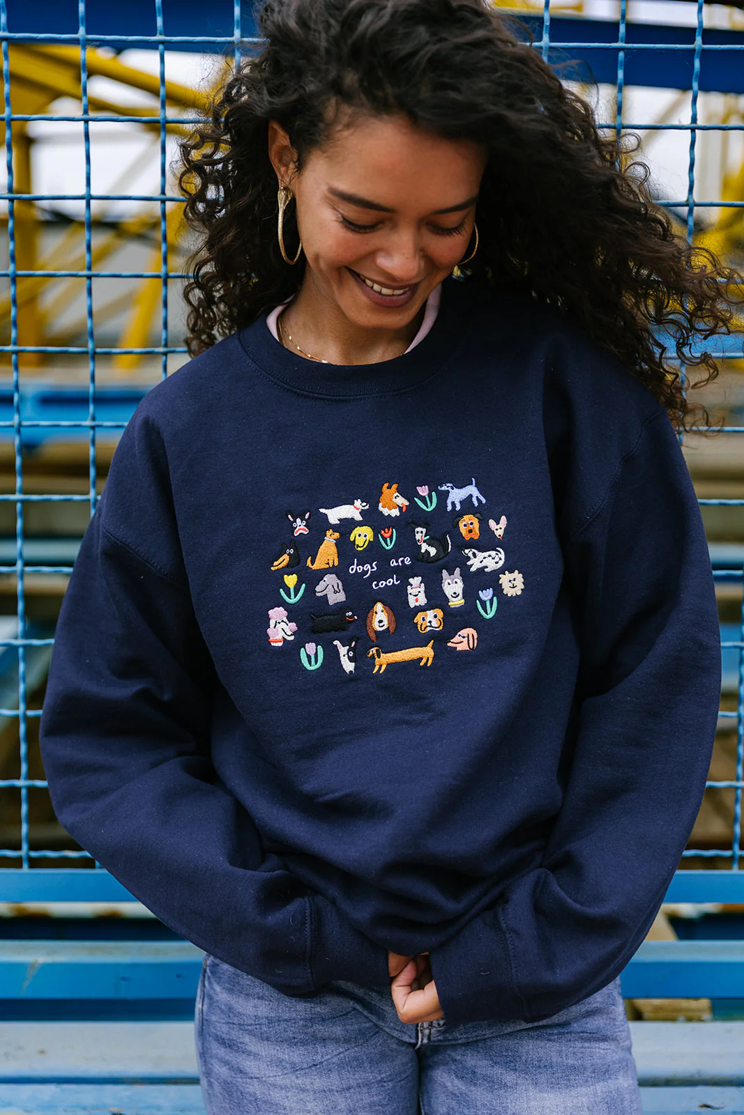 Dogs Are Cool Embroidered Sweatshirt - Image 12