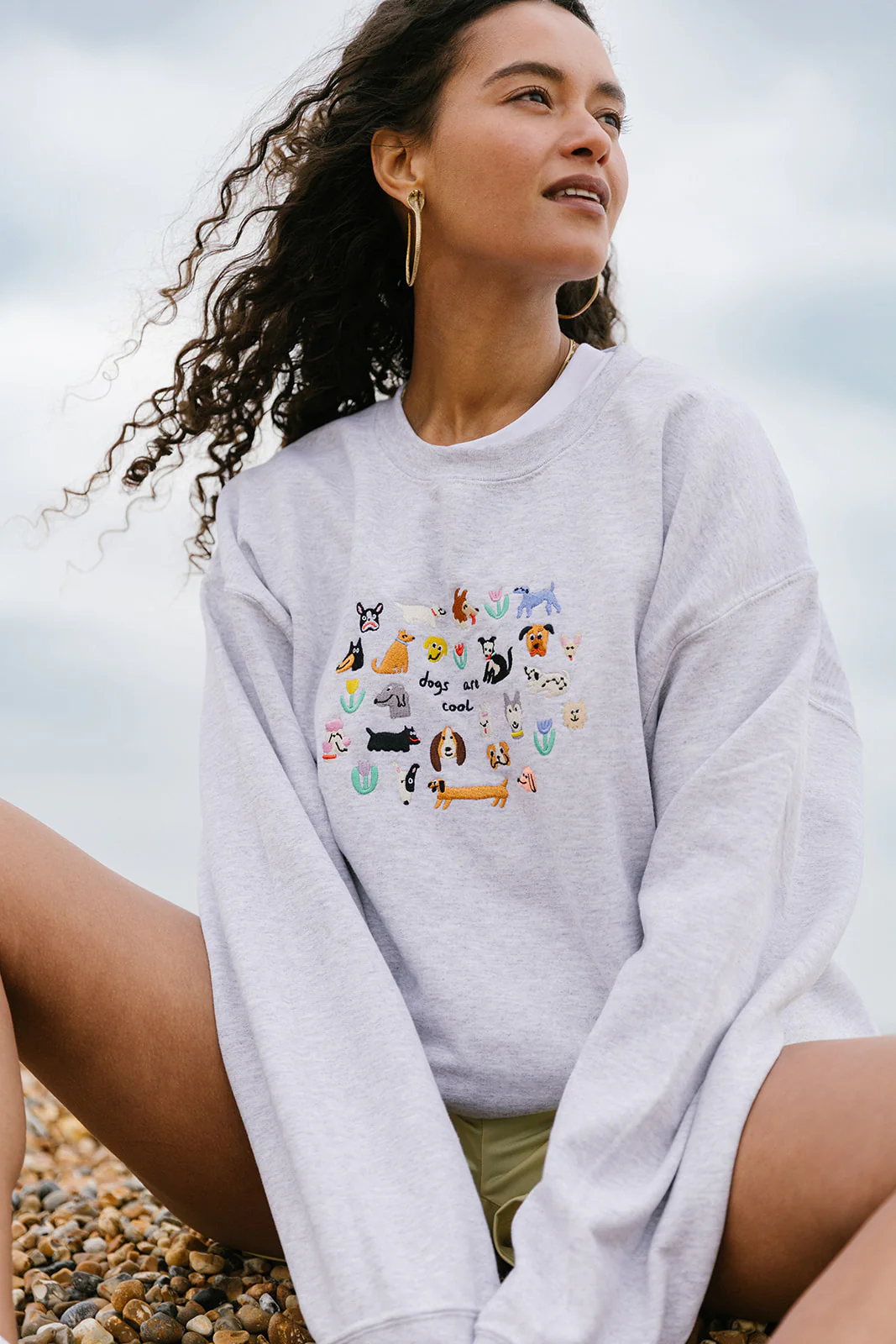 Dogs Are Cool Embroidered Sweatshirt - Image 3