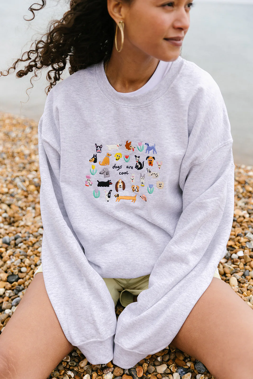 Dogs Are Cool Embroidered Sweatshirt - Image 8
