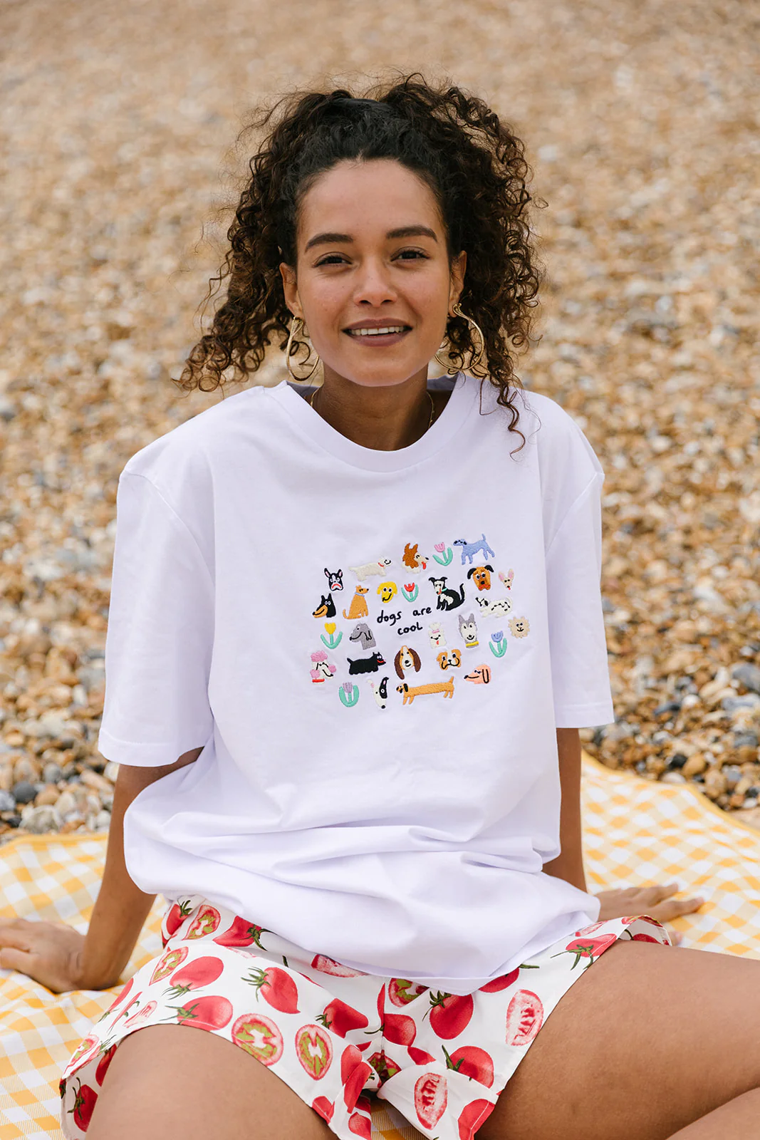 Dogs Are Cool Embroidered T-Shirt - Image 10