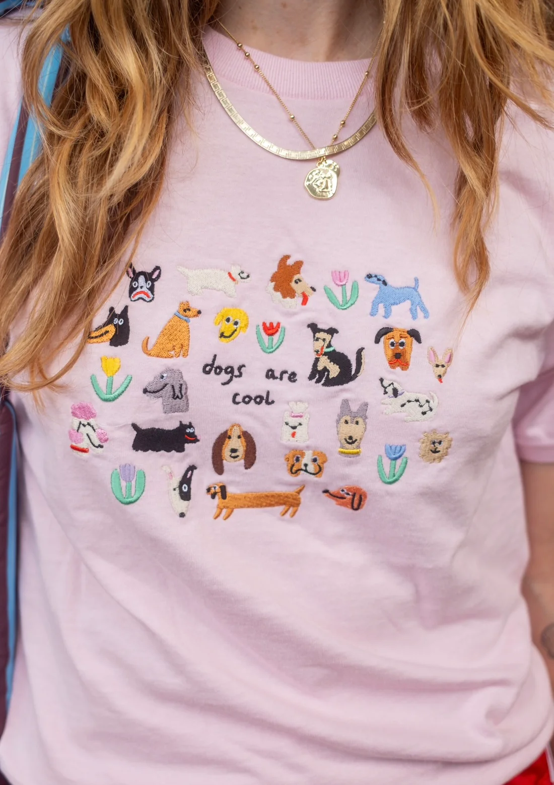 Dogs Are Cool Embroidered T-Shirt - Image 8