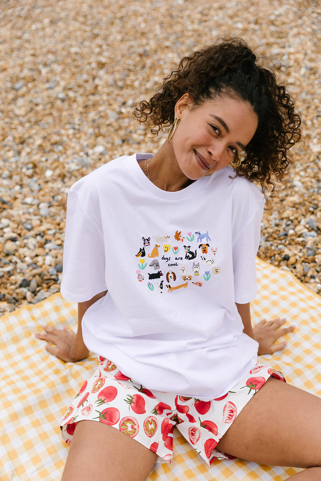 Dogs Are Cool Embroidered T-Shirt - Image 9