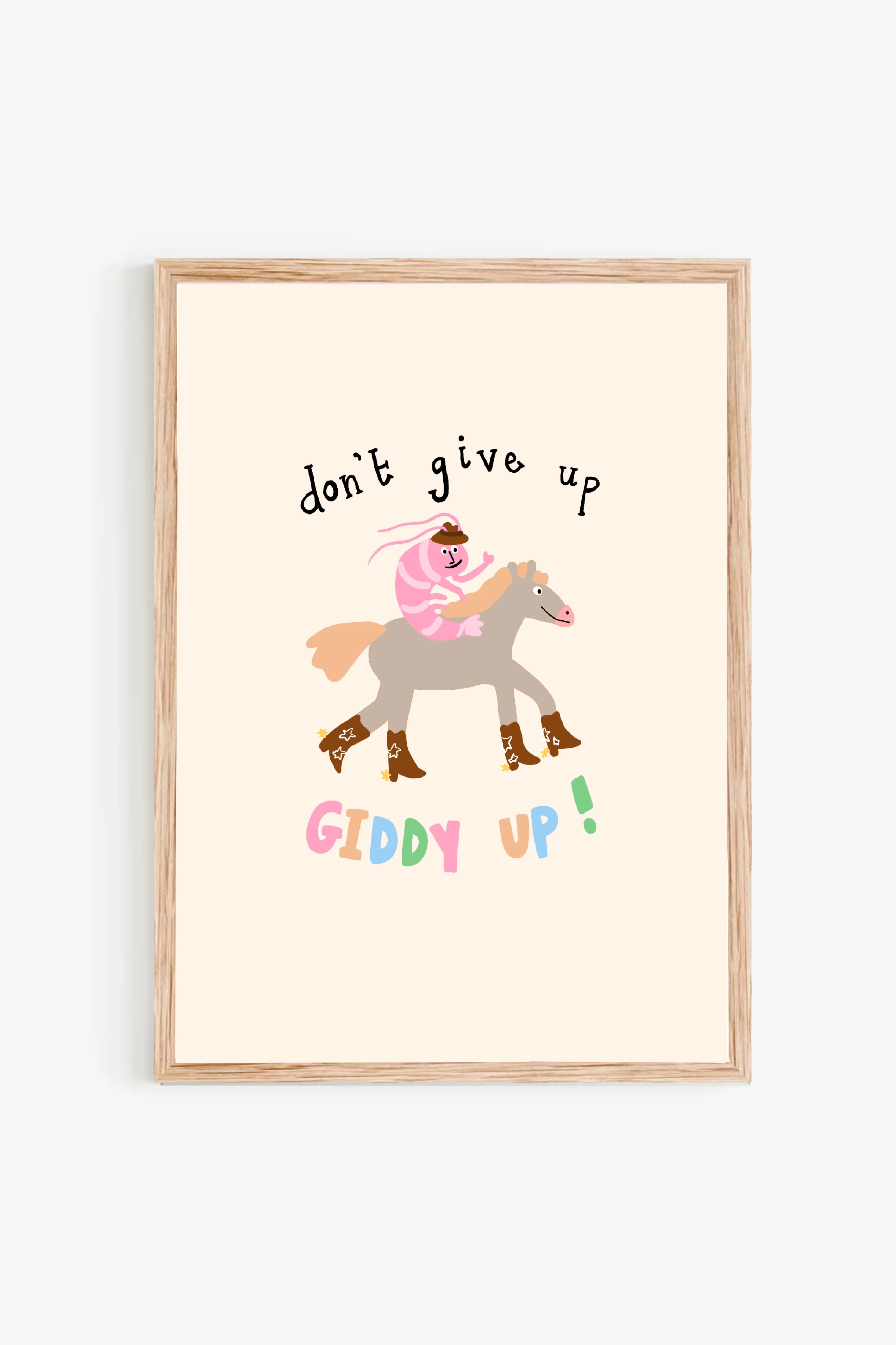 Giddy Up Prawn Print