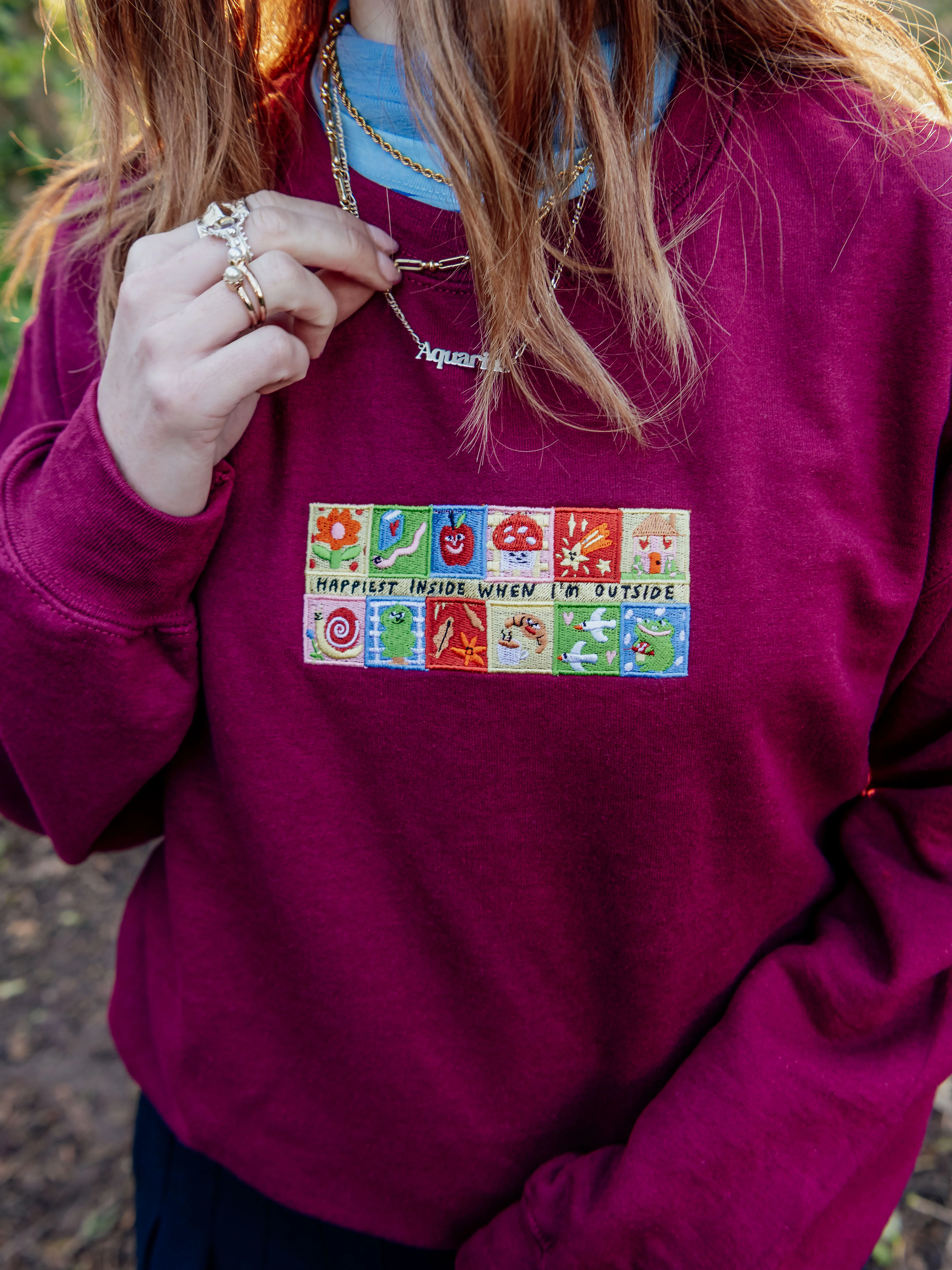 Happiest Outside Embroidered Sweatshirt - Image 6