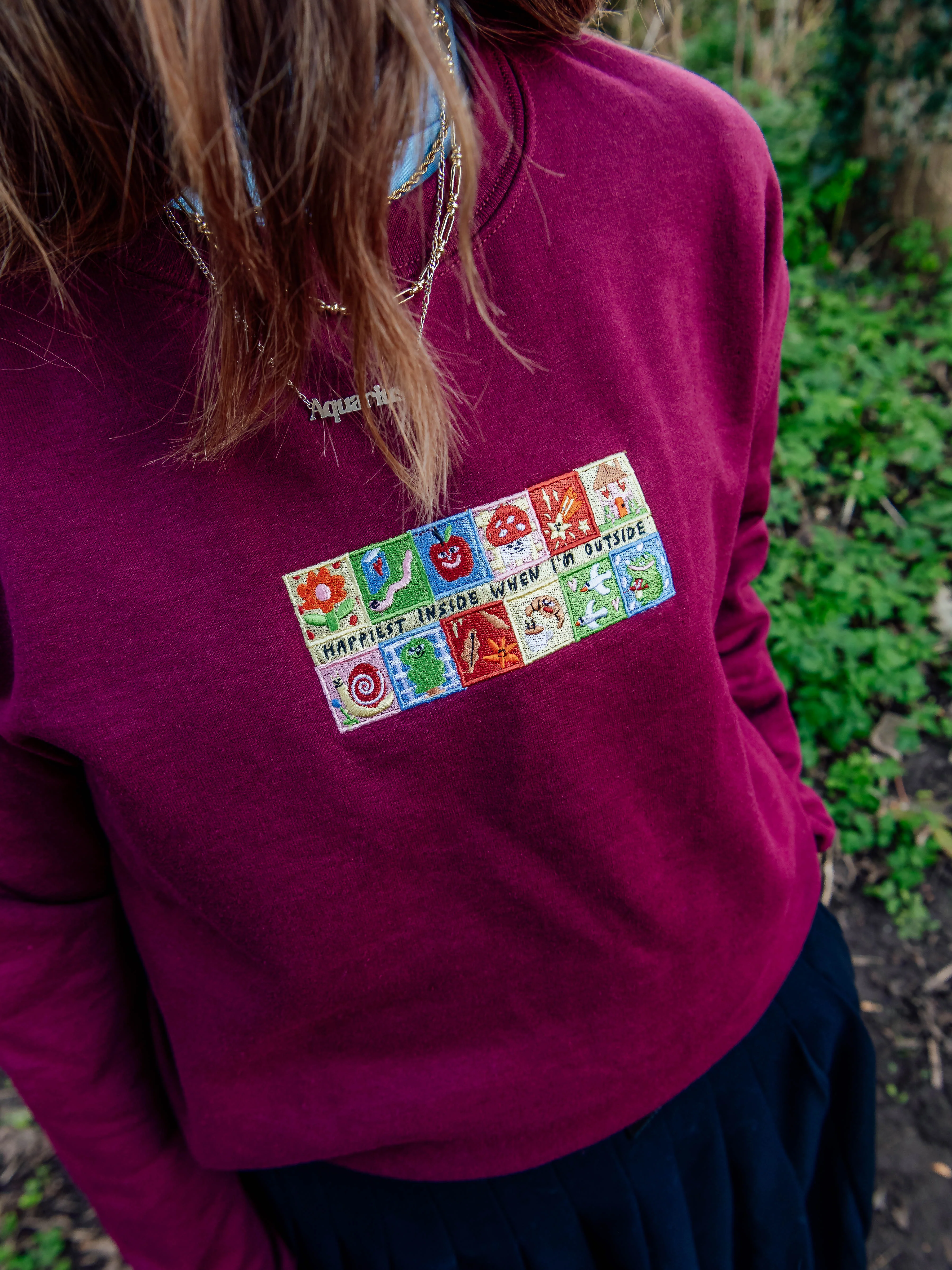 Happiest Outside Embroidered Sweatshirt - Image 7