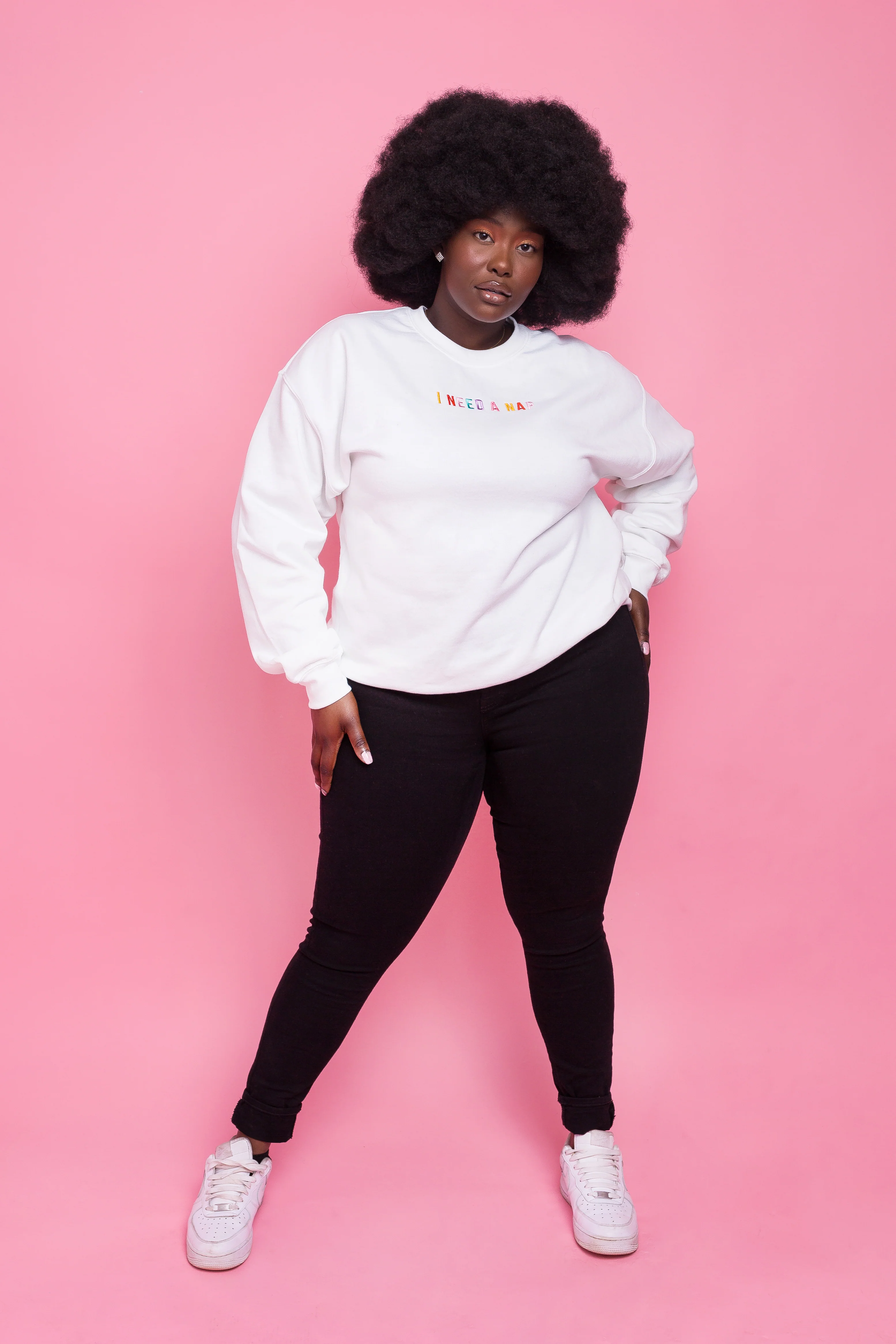 I Need A Nap Embroidered Sweatshirt - Image 10