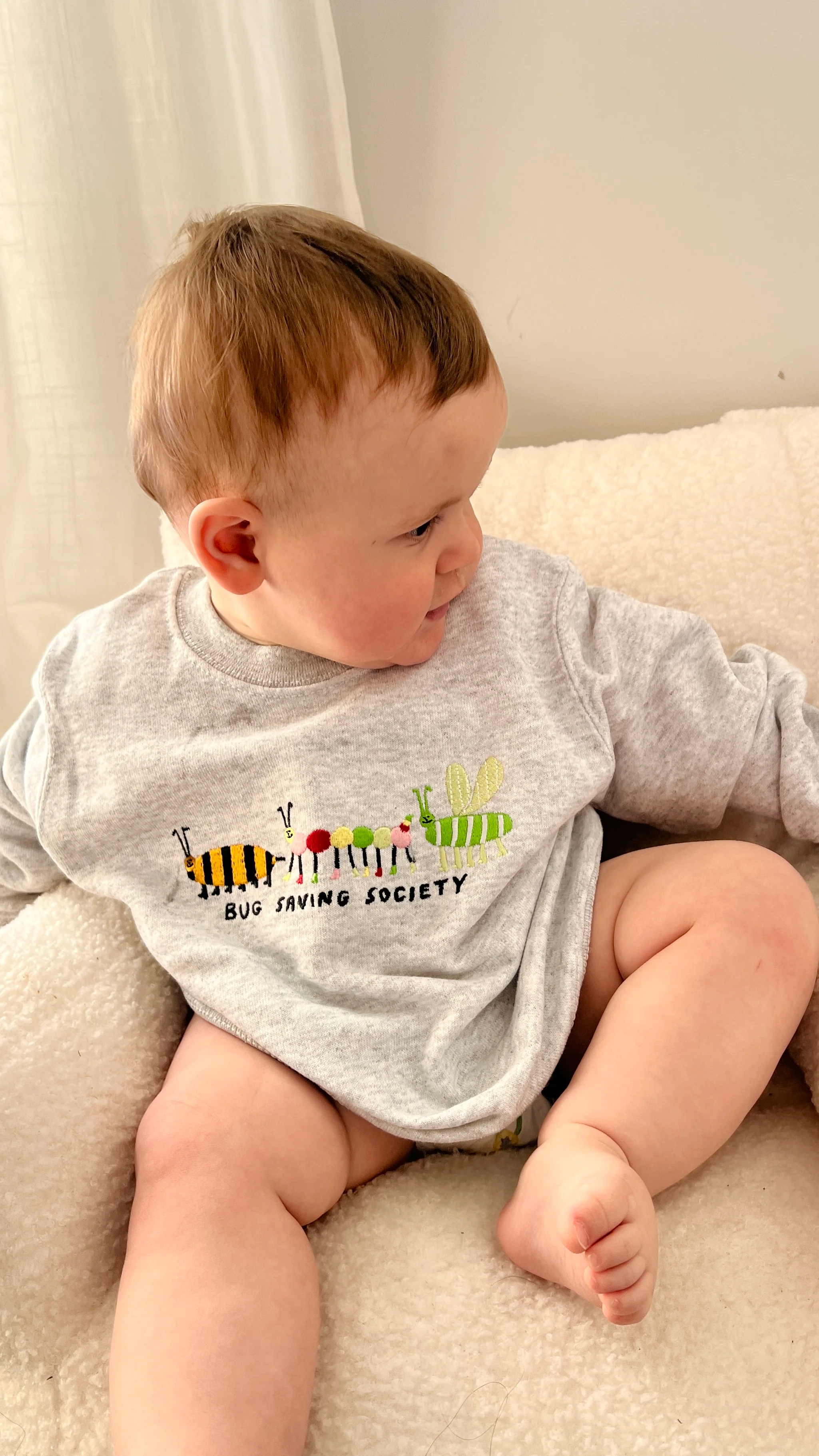 KIDS - Bug Saving Society Oversized Sweatshirt - Image 5