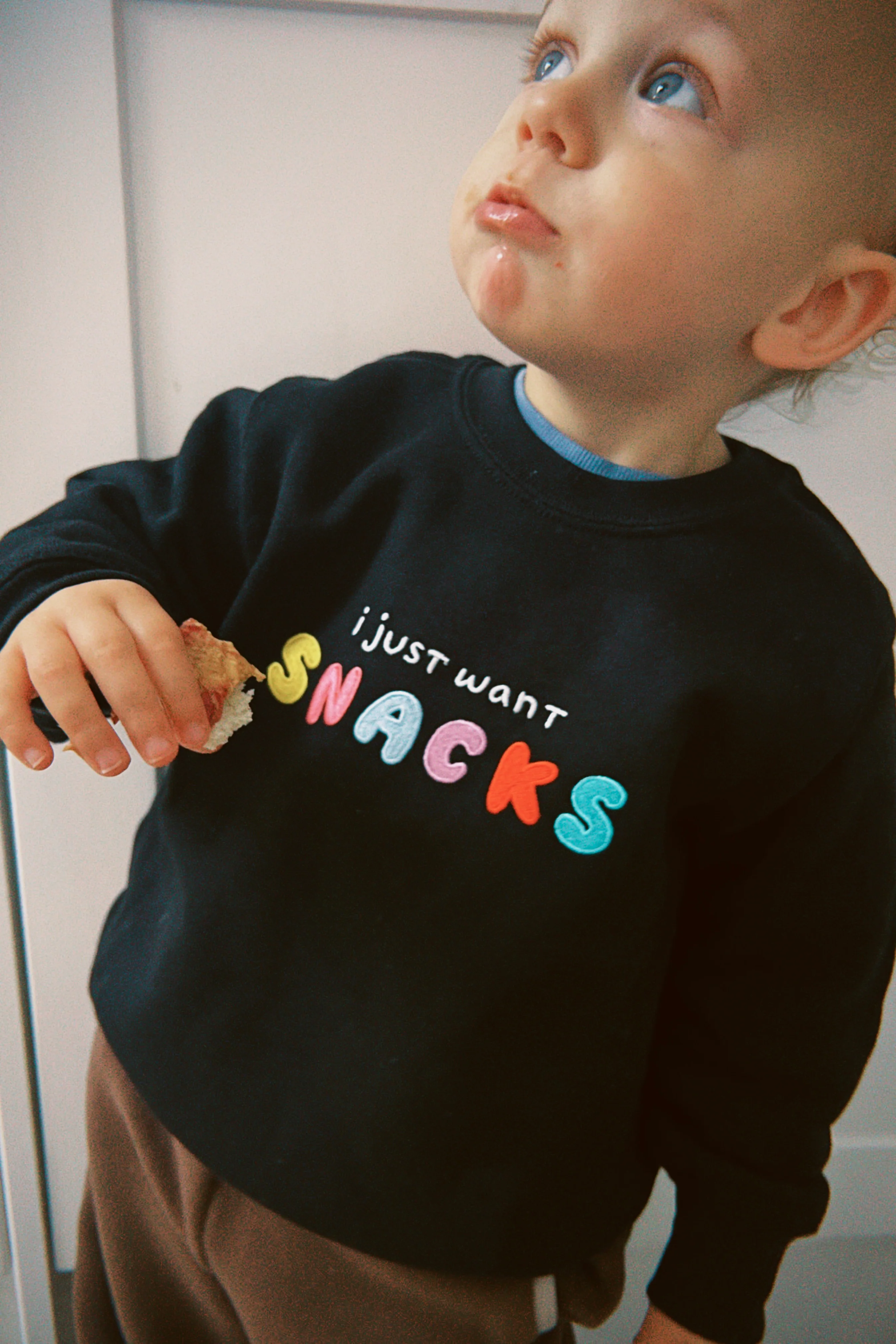 KIDS - I Just Want SNACKS Oversized Sweatshirt - Image 3