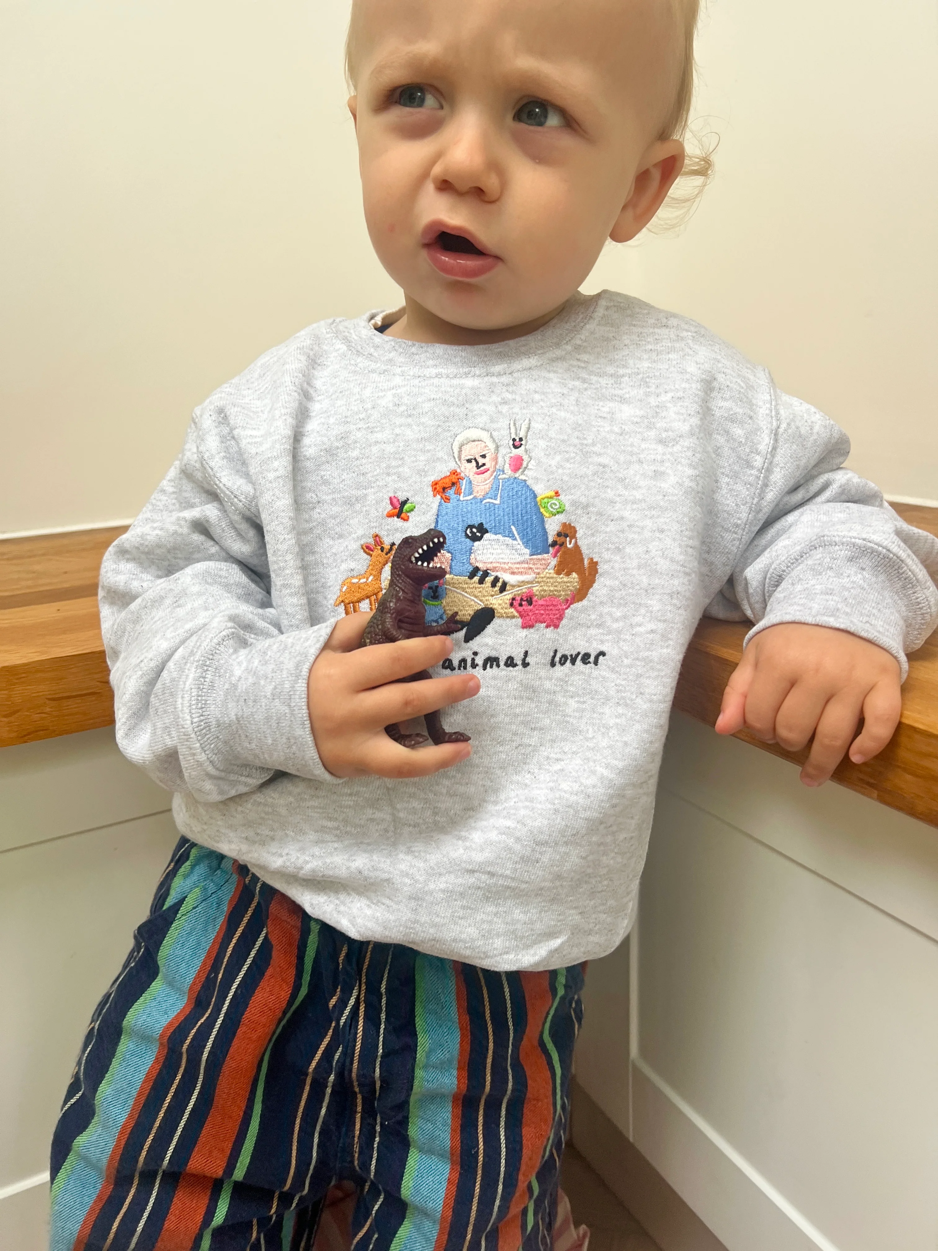 KIDS - Little Animal Lover Oversized Sweatshirt - Image 10
