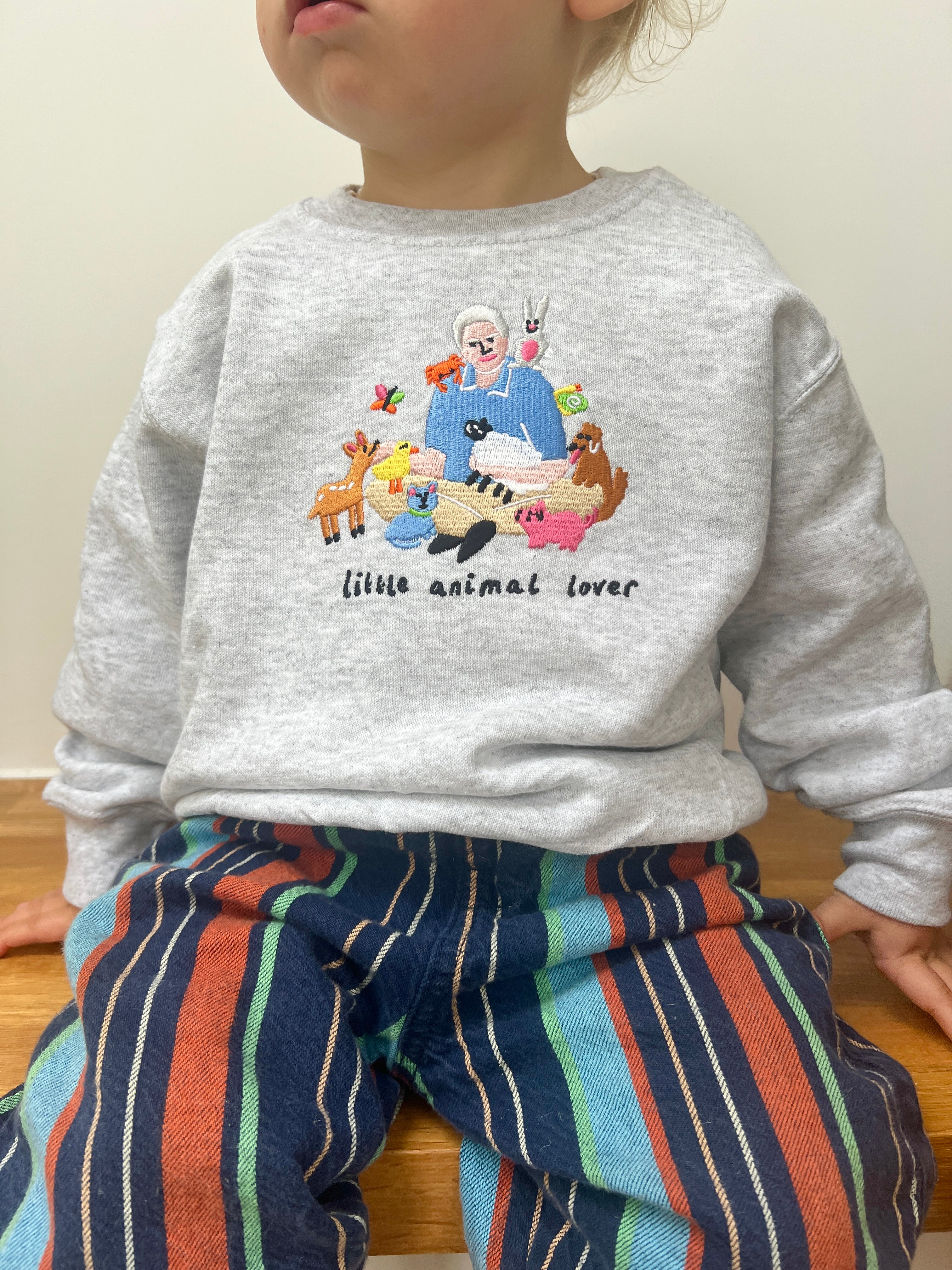 KIDS - Little Animal Lover Oversized Sweatshirt - Image 4