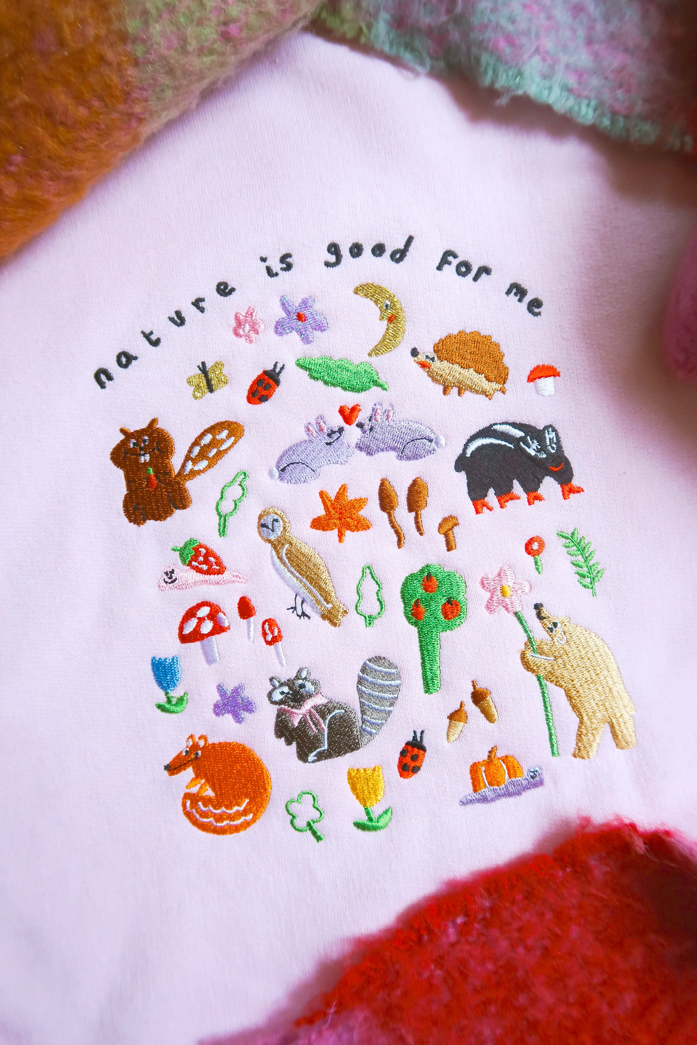 Nature Is Good For Me Embroidered Sweatshirt - Image 10