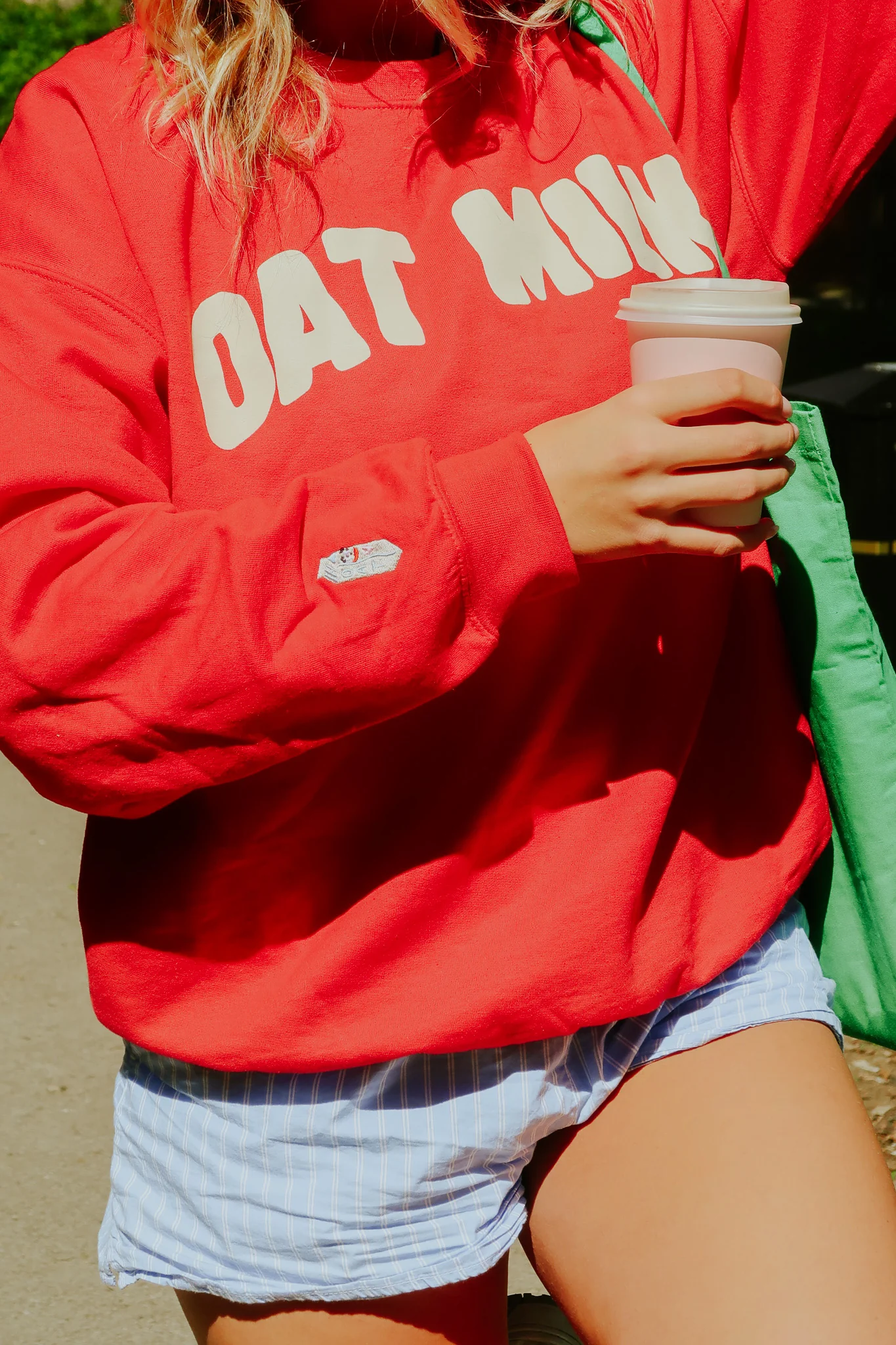 The Oat Milk Oversized Sweatshirt - Image 17