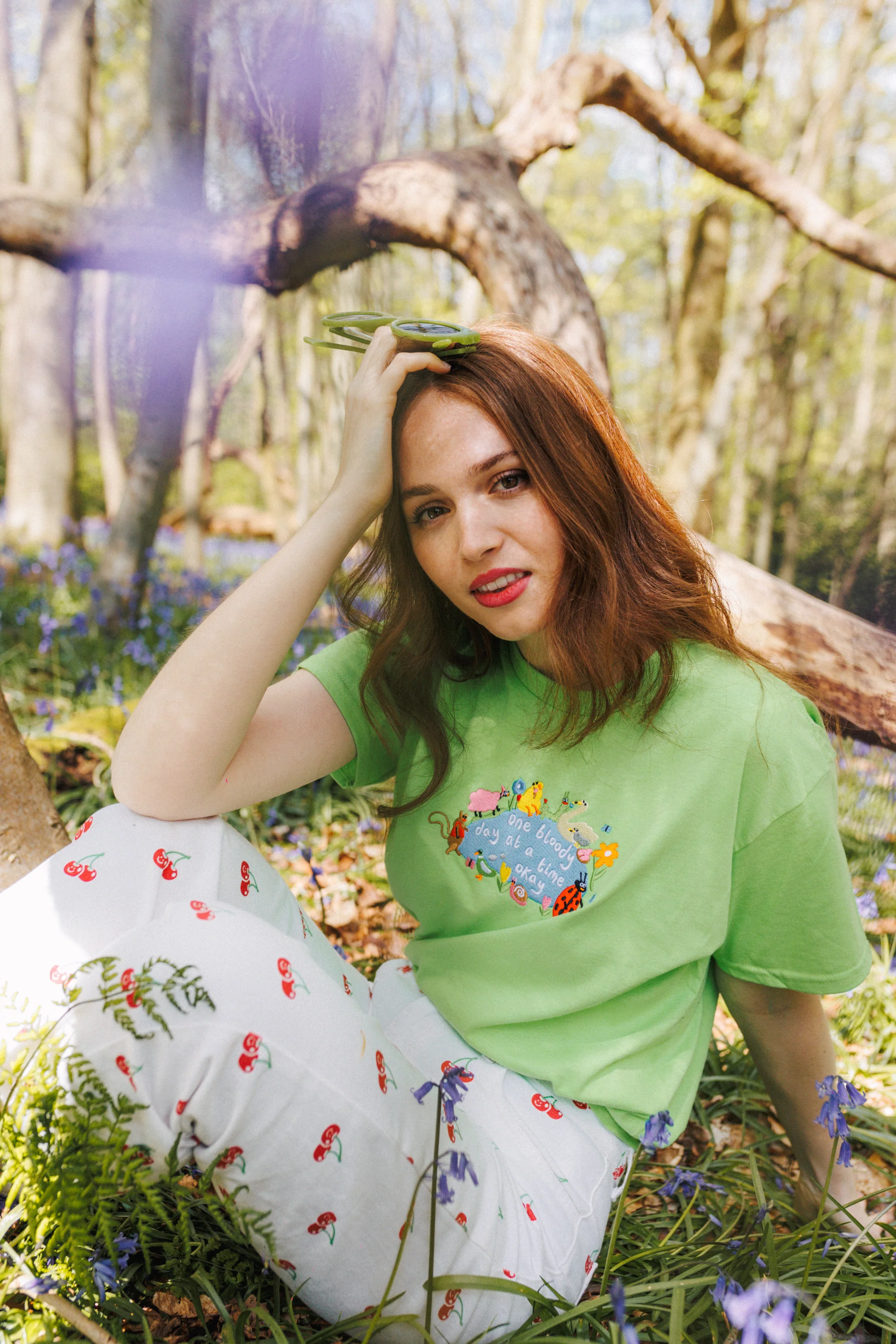 One Bloody Day At A Time Embroidered T-Shirt - Image 6