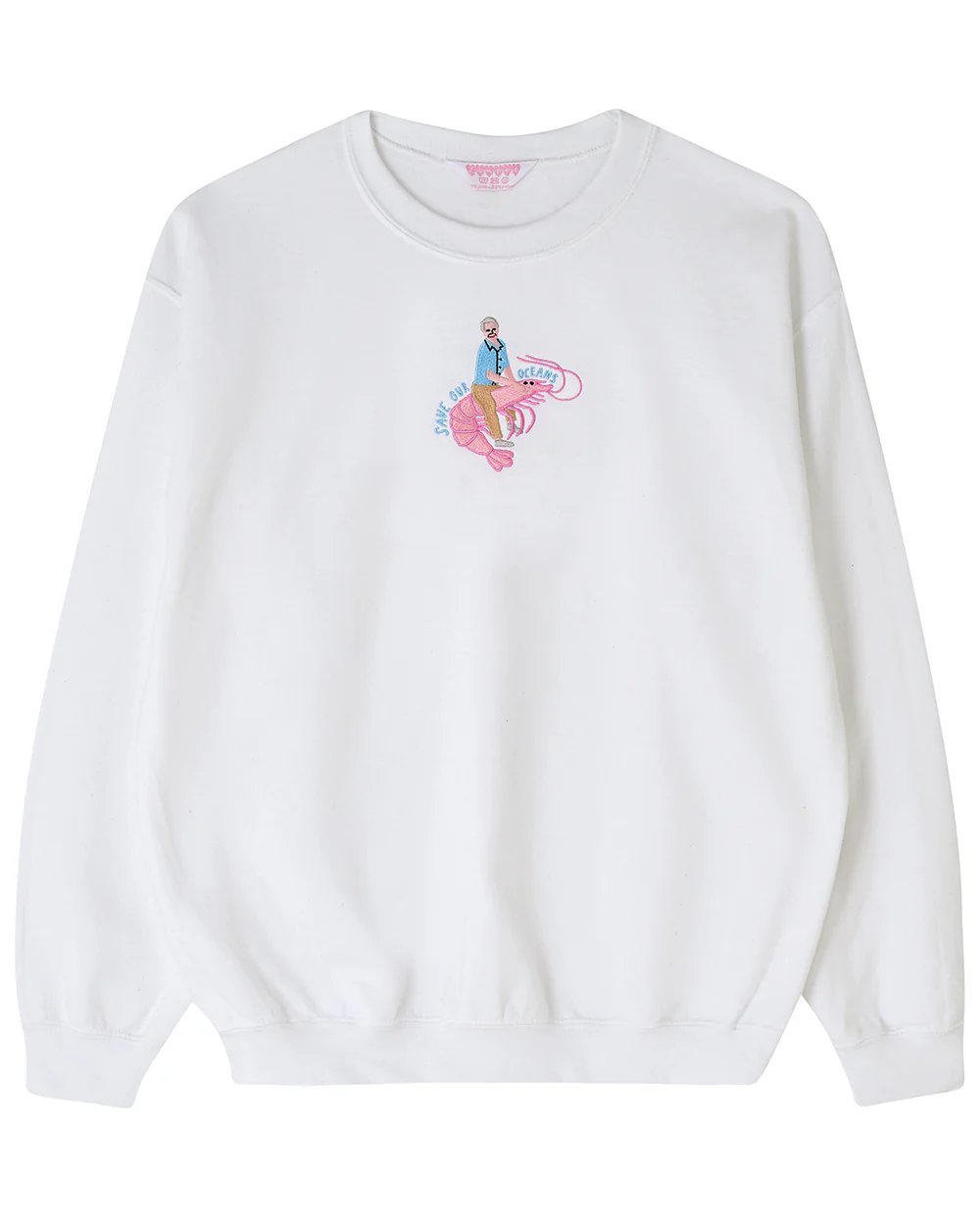 David Attenborough Save Our Oceans Embroidered Sweatshirt - Image 8