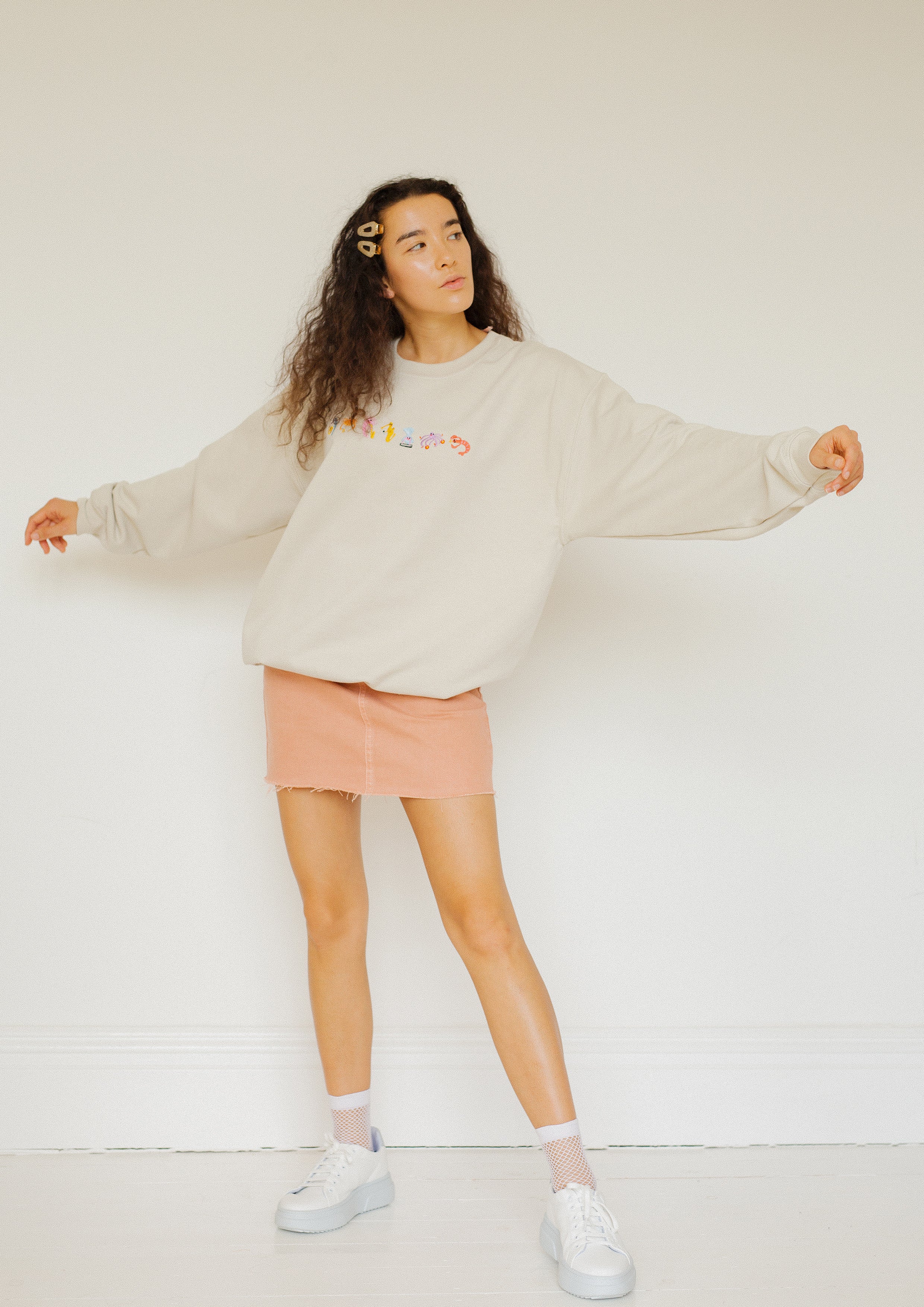 Seafood Medley Embroidered Sweatshirt - Image 10