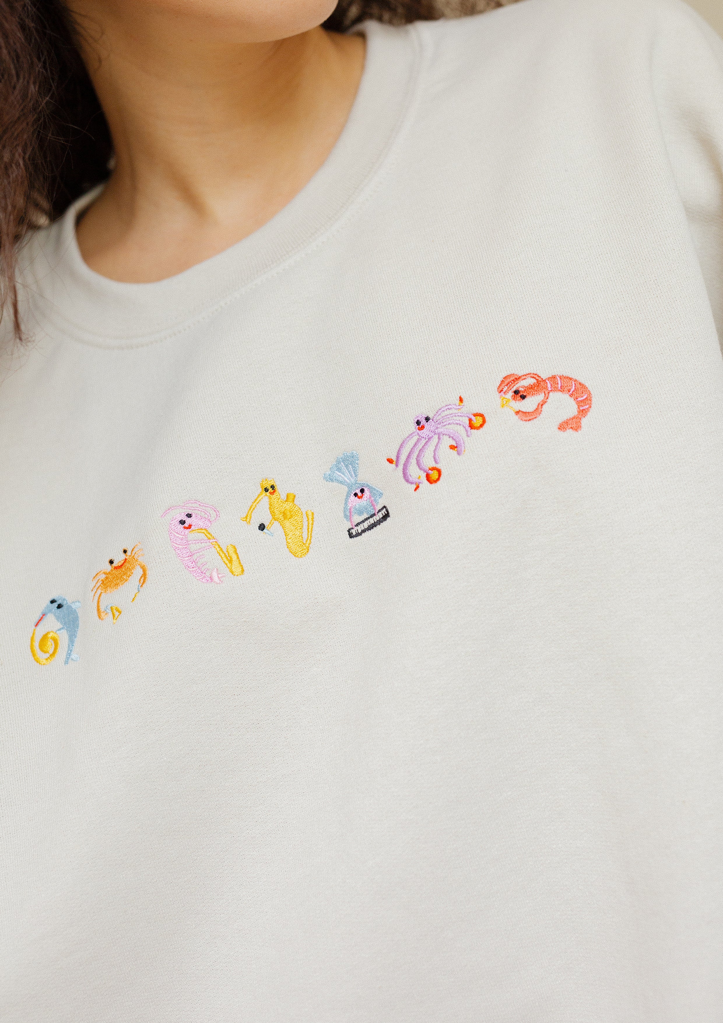 Seafood Medley Embroidered Sweatshirt - Image 11