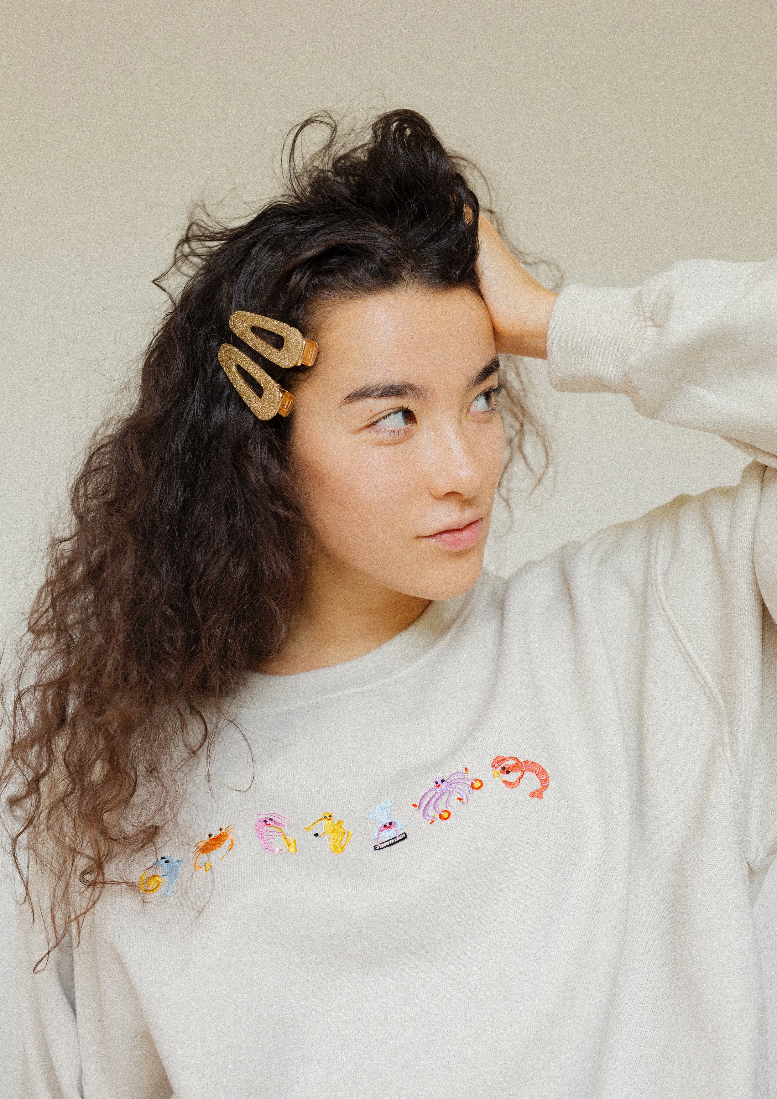 Seafood Medley Embroidered Sweatshirt - Image 3