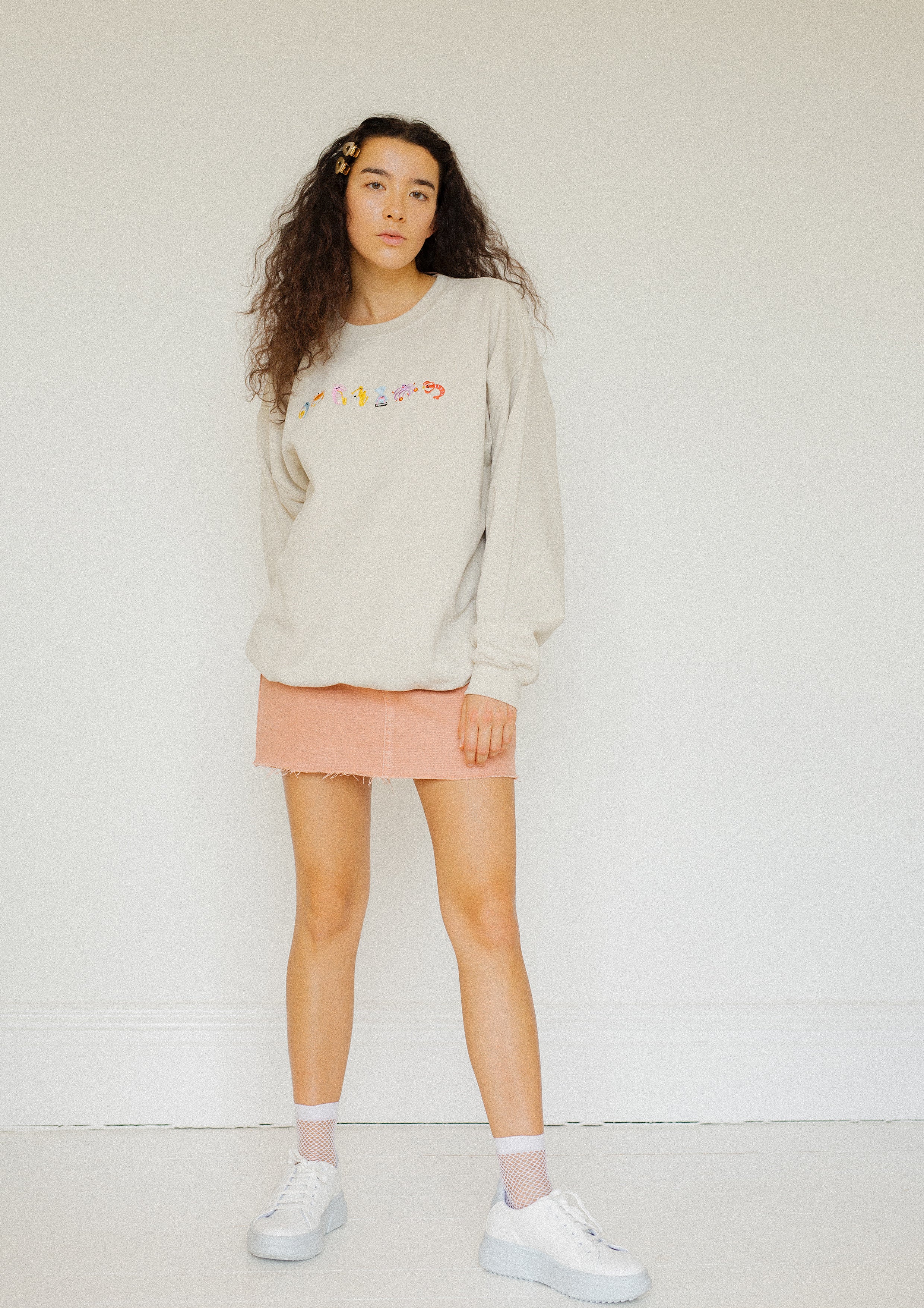Seafood Medley Embroidered Sweatshirt - Image 4