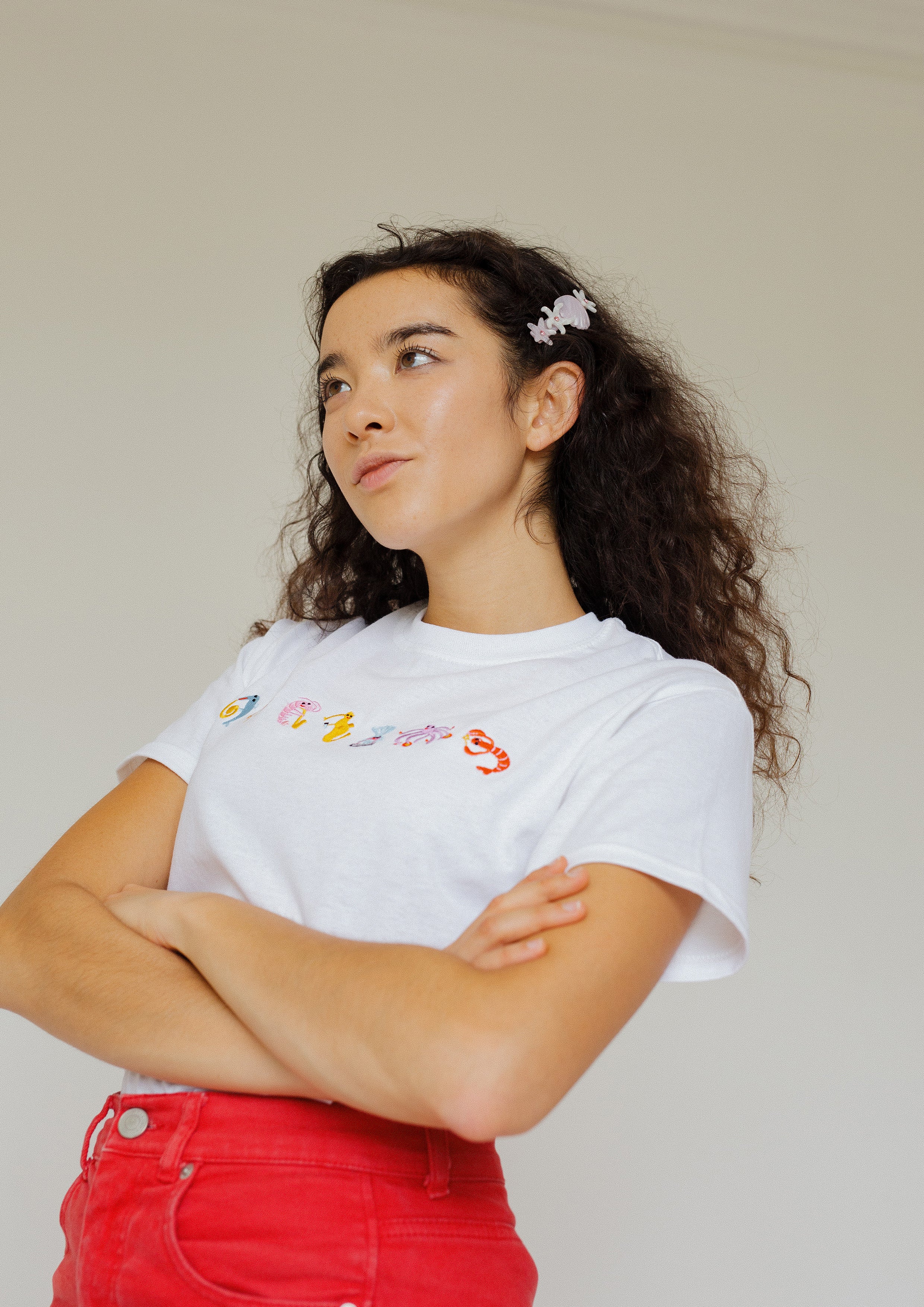 Seafood Medley Embroidered T-Shirt - Image 11