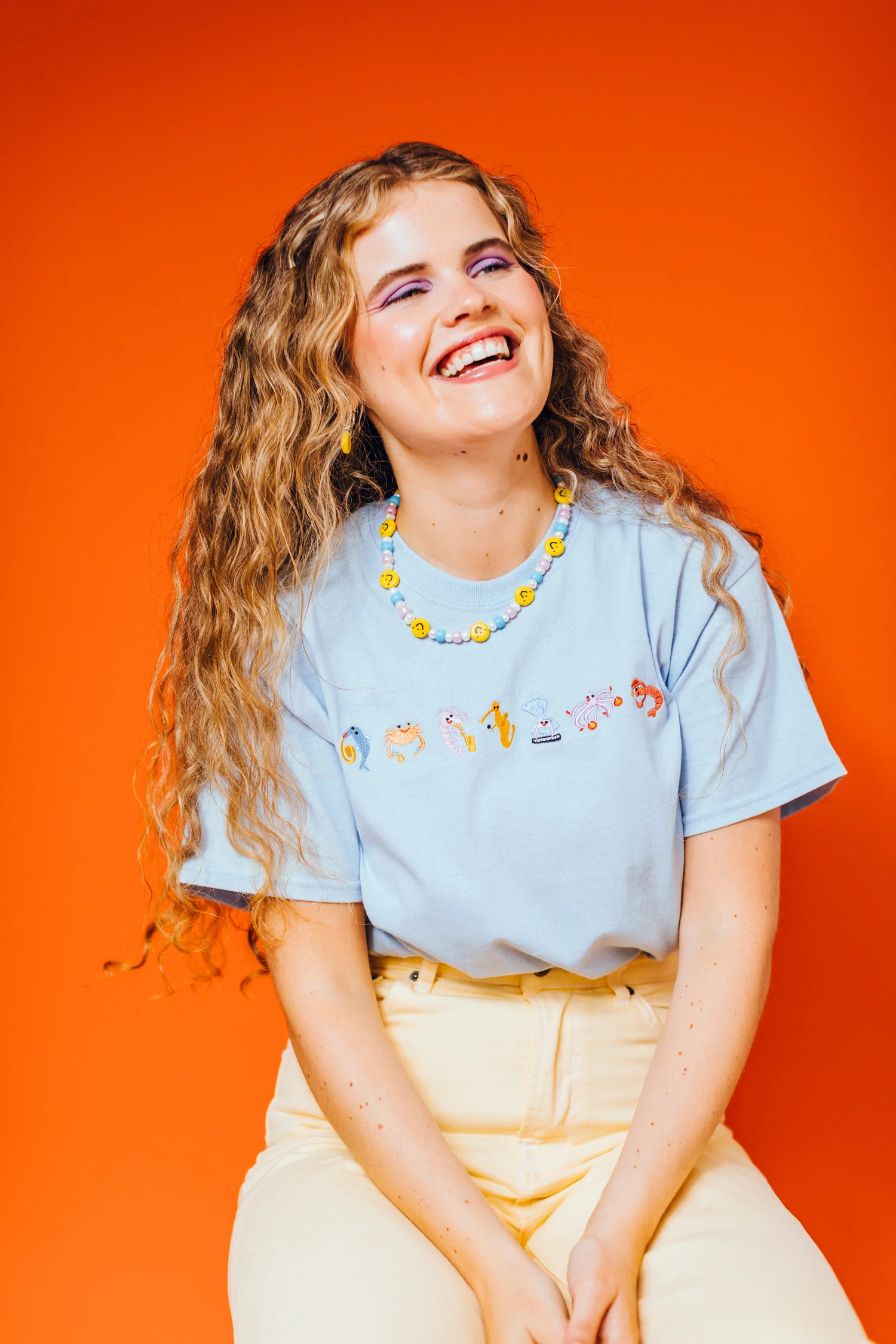 Seafood Medley Embroidered T-Shirt - Image 7