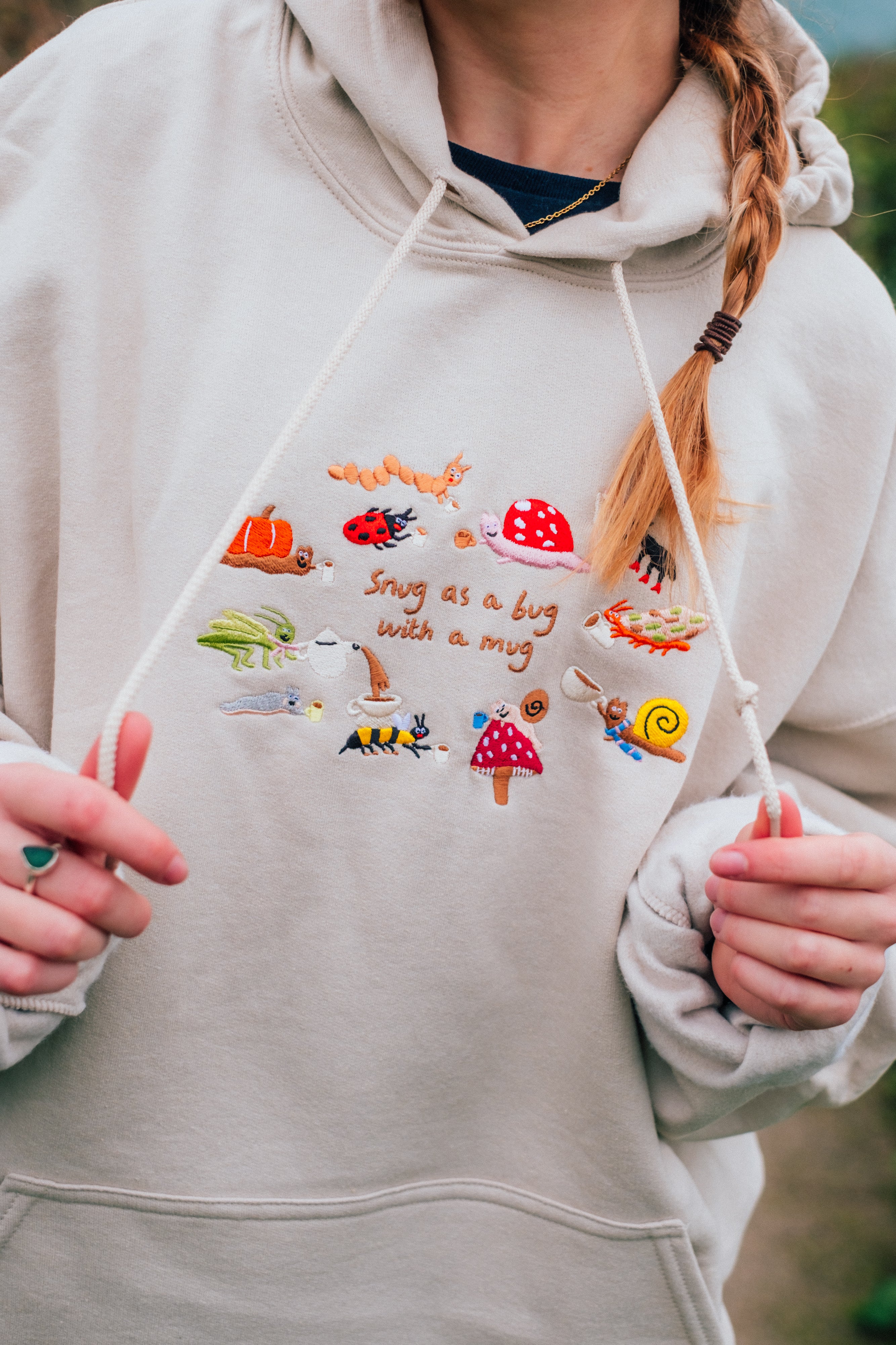 Snug as a Bug Embroidered Hoodie - Image 2