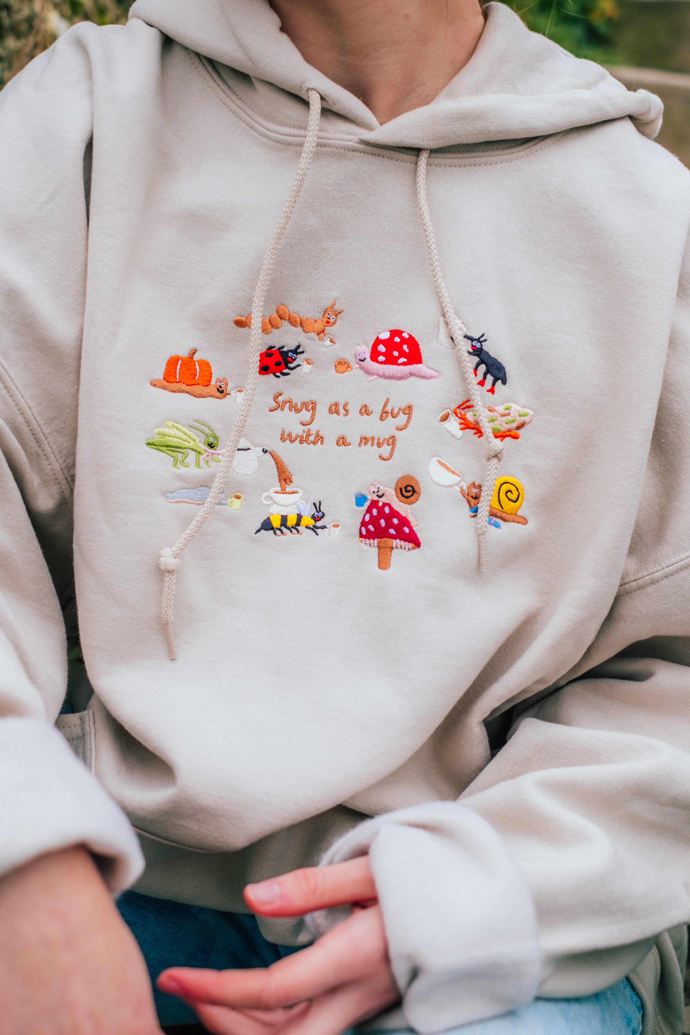 Snug as a Bug Embroidered Hoodie - Image 5