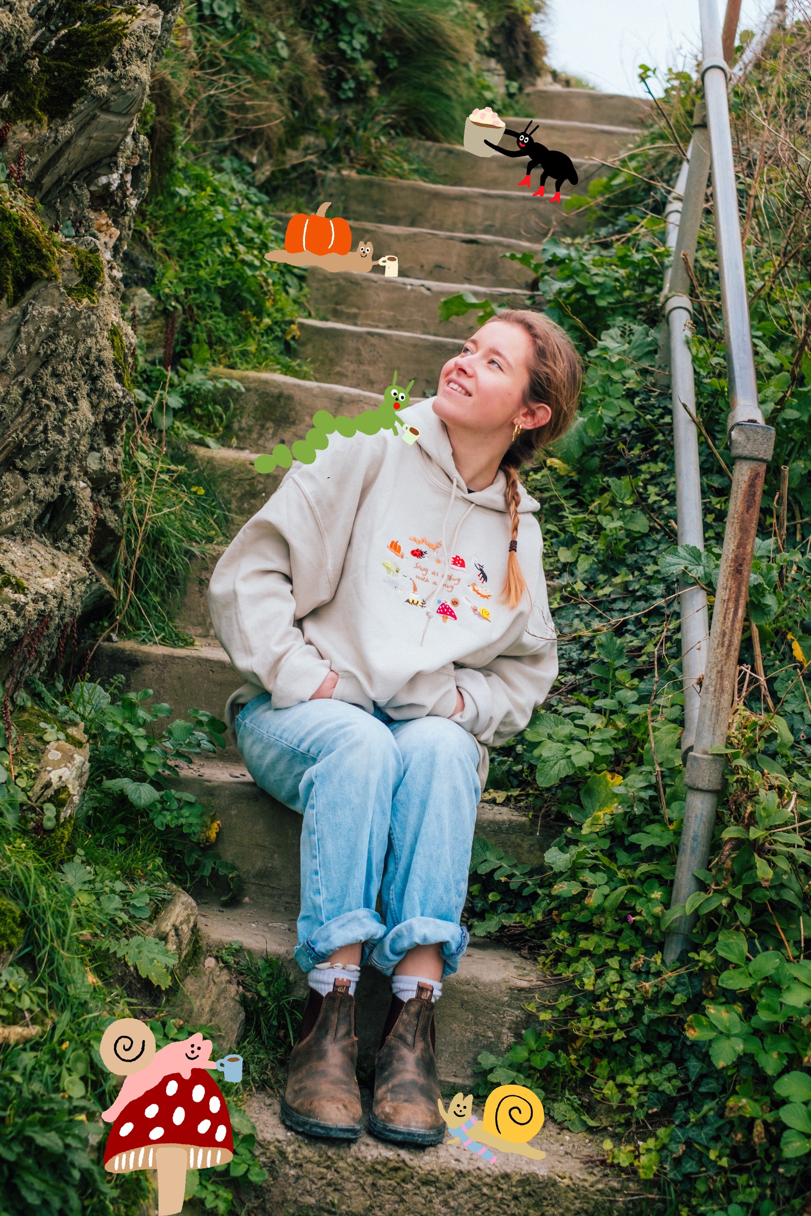 Snug as a Bug Embroidered Hoodie - Image 7