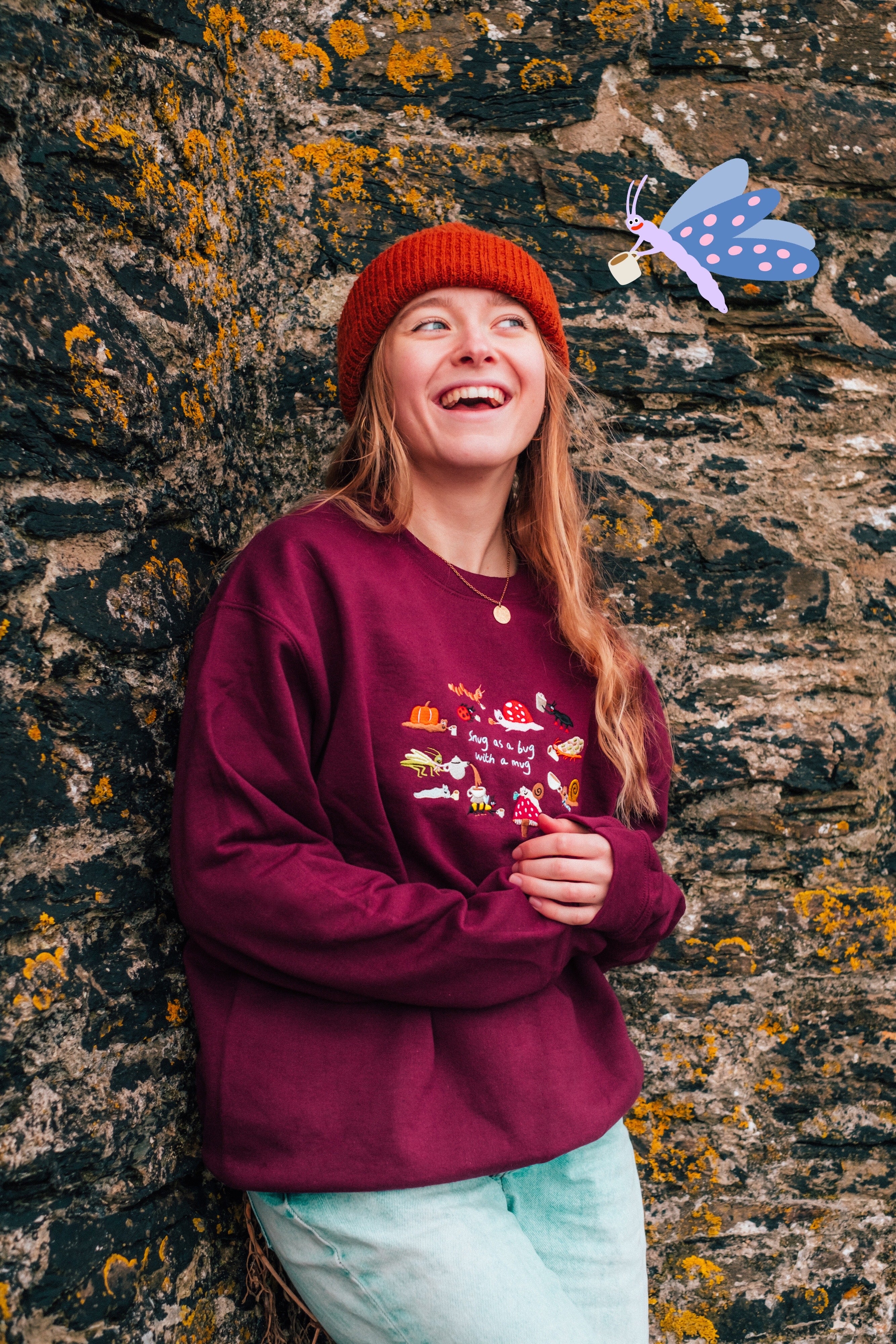 Snug as a Bug Embroidered Sweatshirt - Image 14