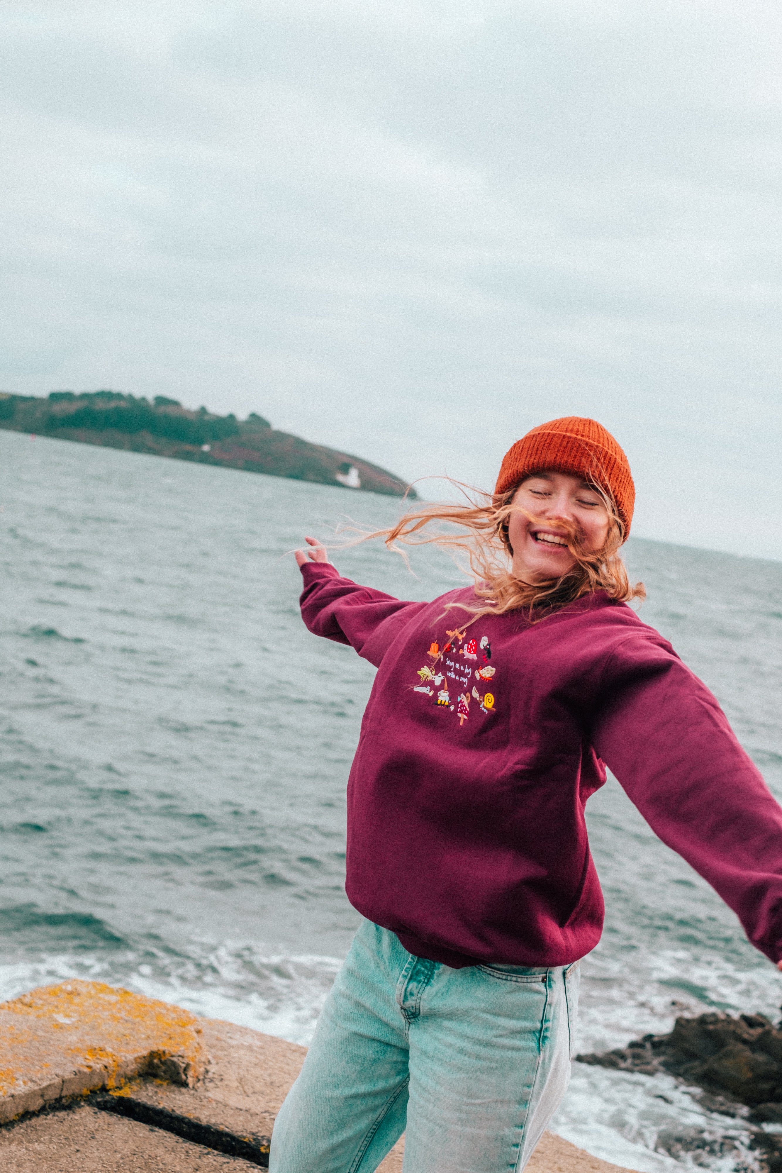 Snug as a Bug Embroidered Sweatshirt - Image 4