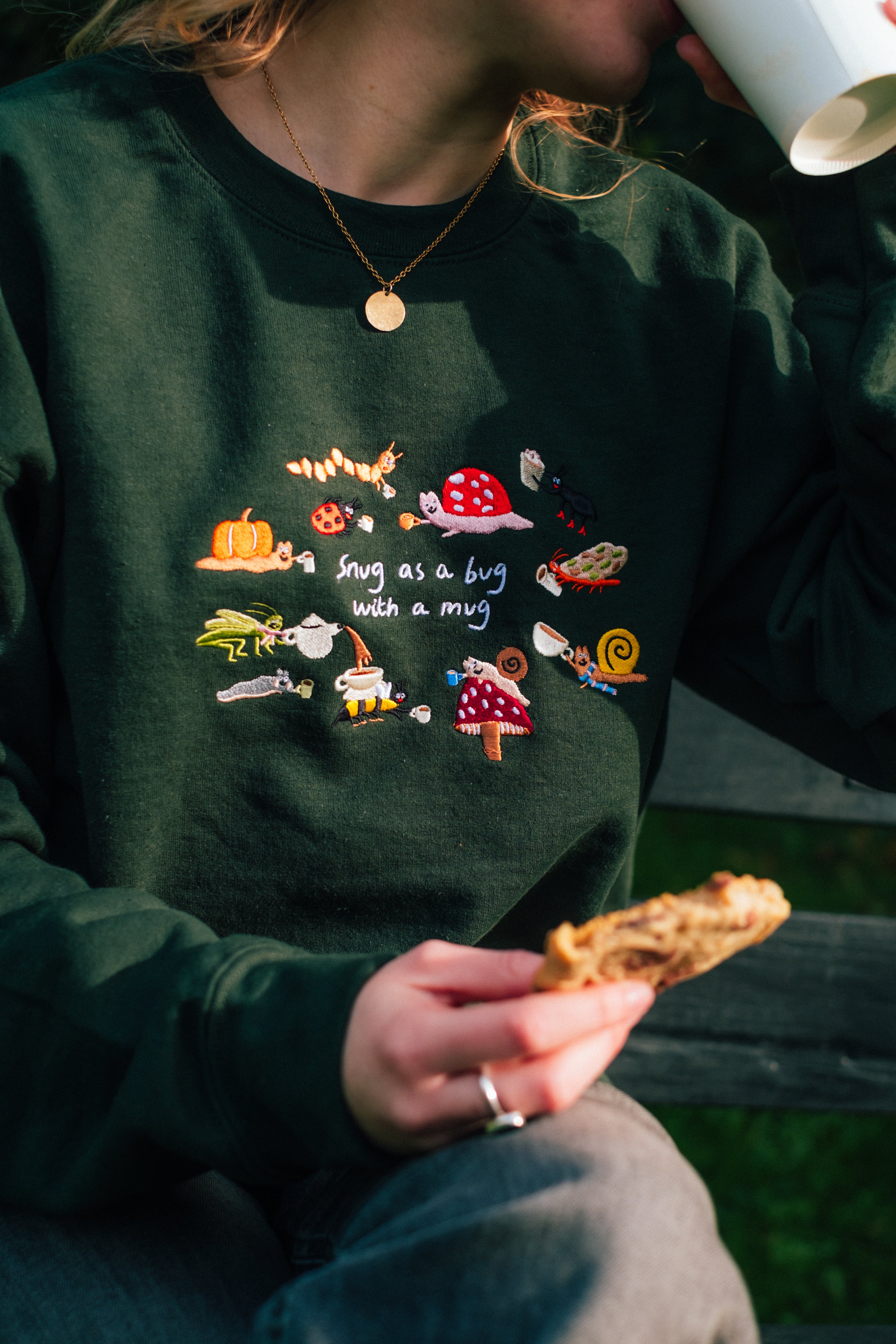 Snug as a Bug Embroidered Sweatshirt - Image 7