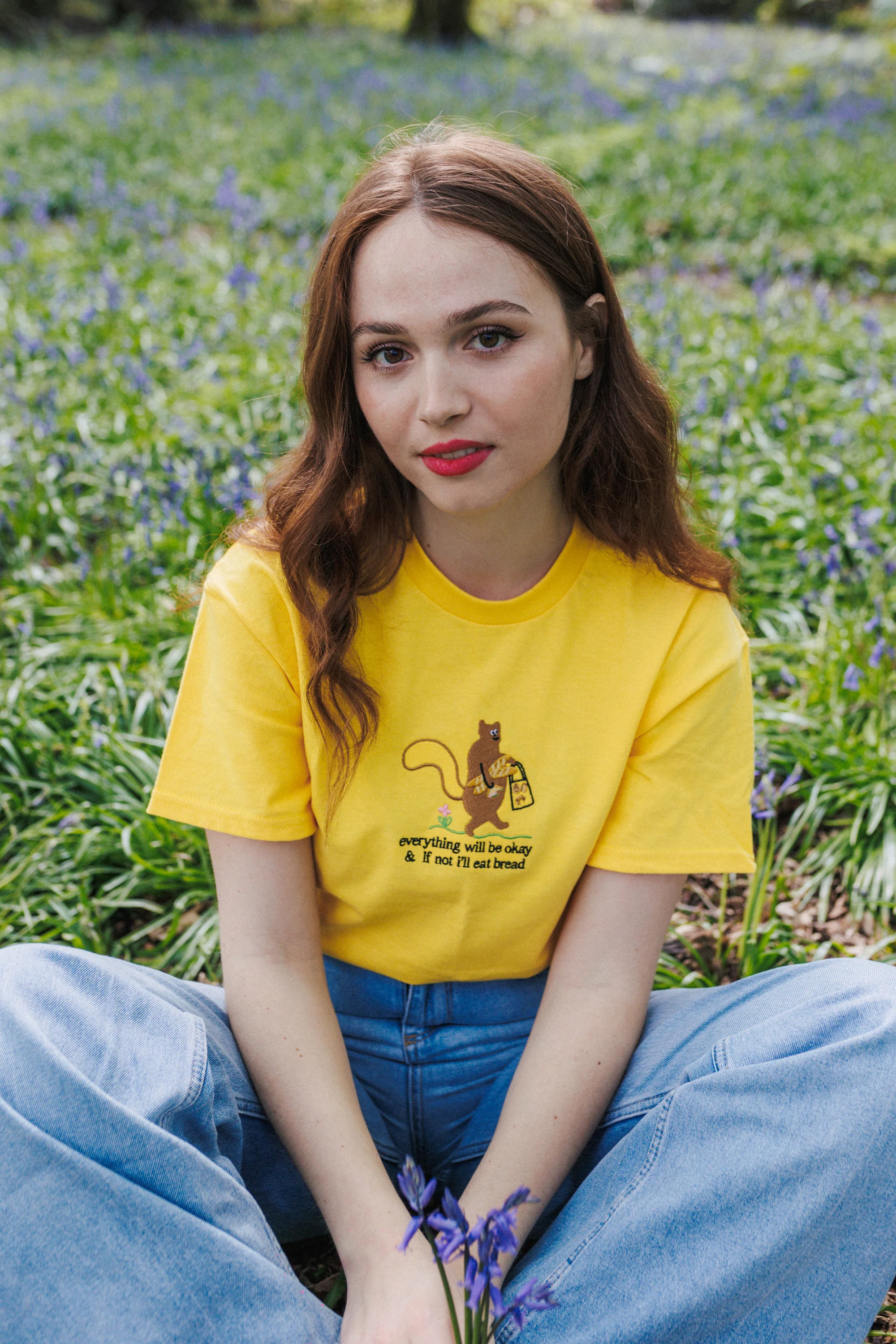 Squirrel & Bread Embroidered T-Shirt - Image 10