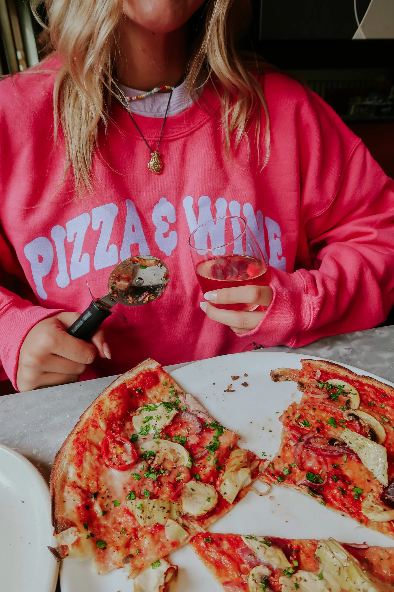 The Pizza & Wine Oversized Sweatshirt - Image 11