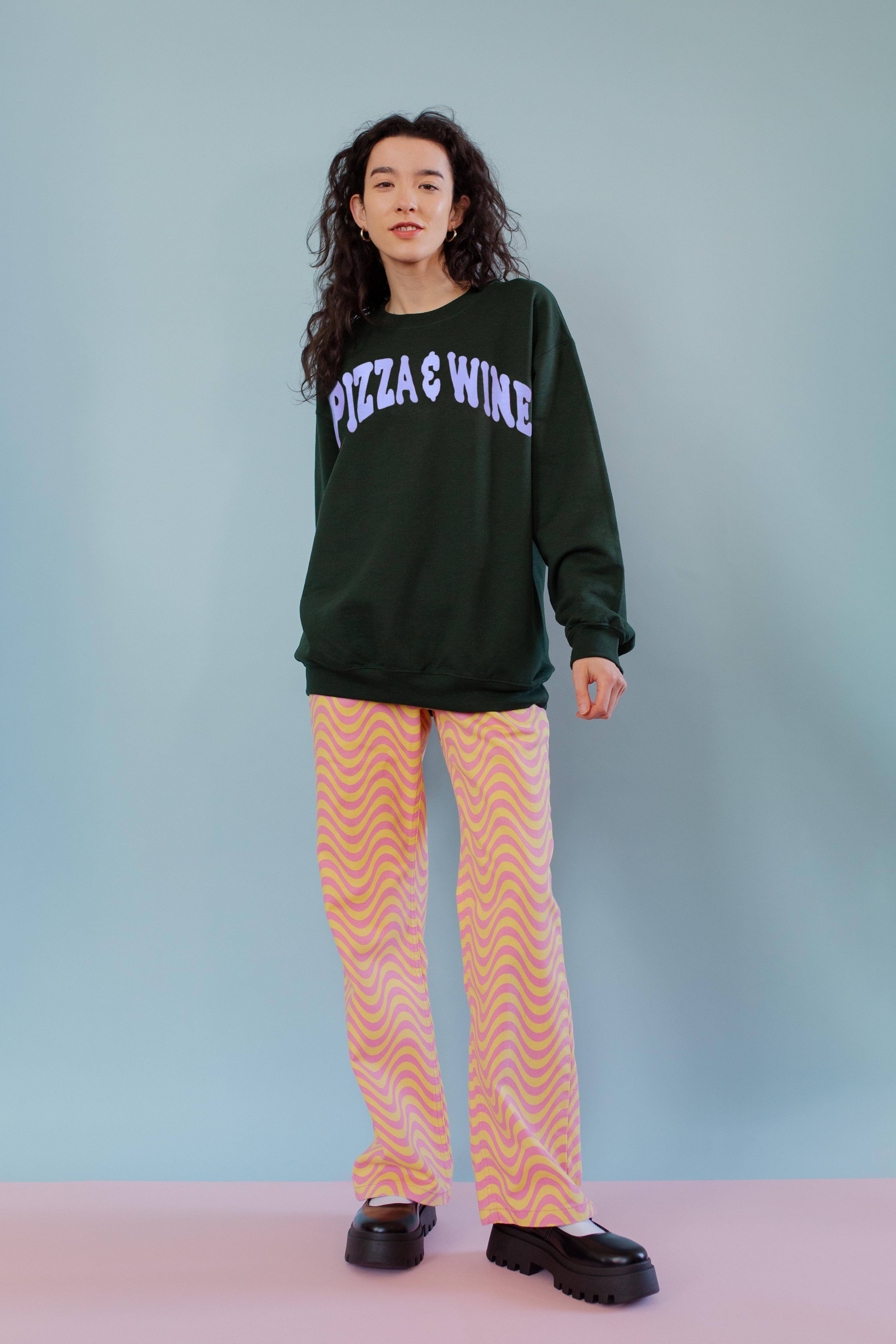 The Pizza & Wine Oversized Sweatshirt - Image 6