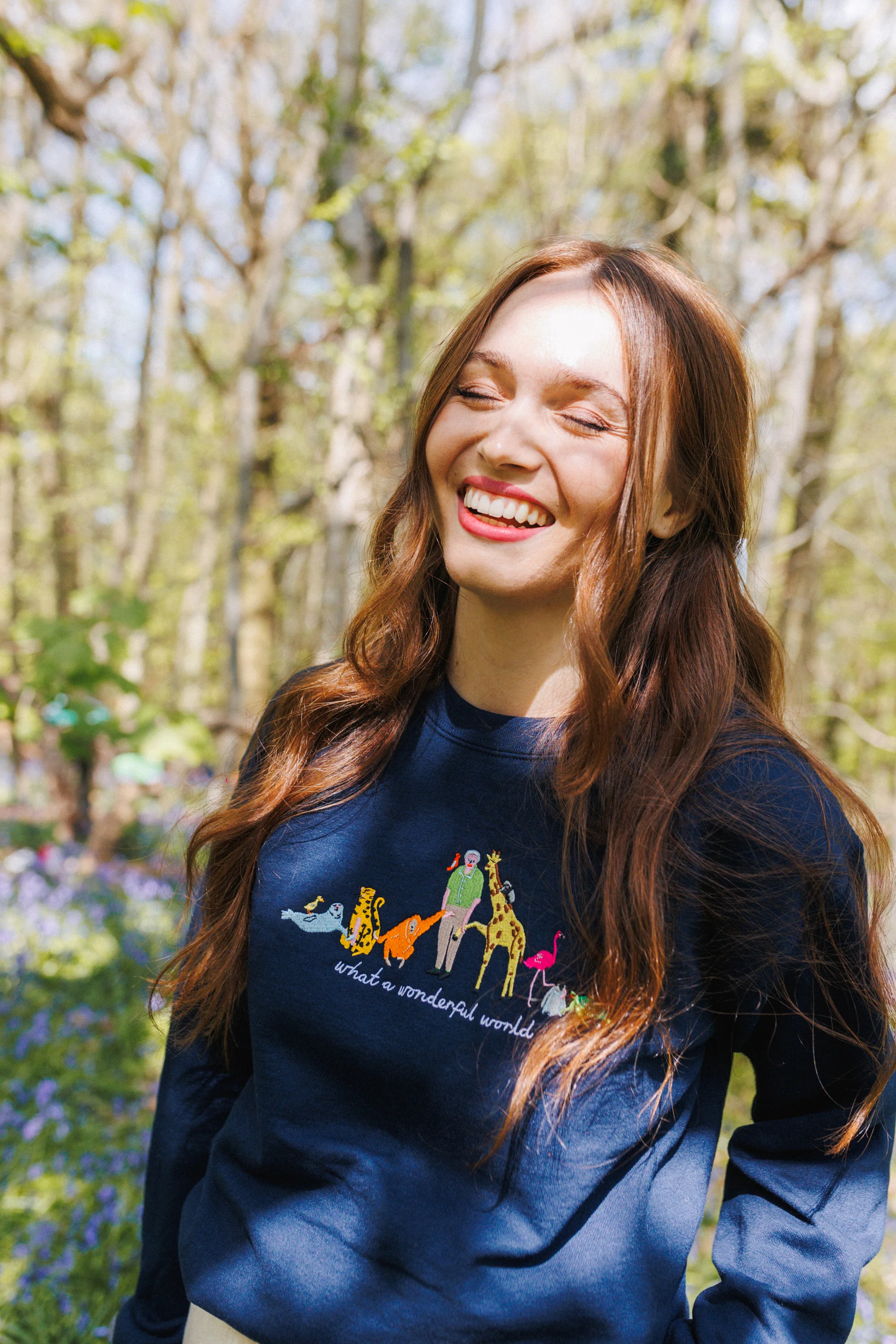 David Attenborough What A Wonderful World Embroidered Sweatshirt - Image 12